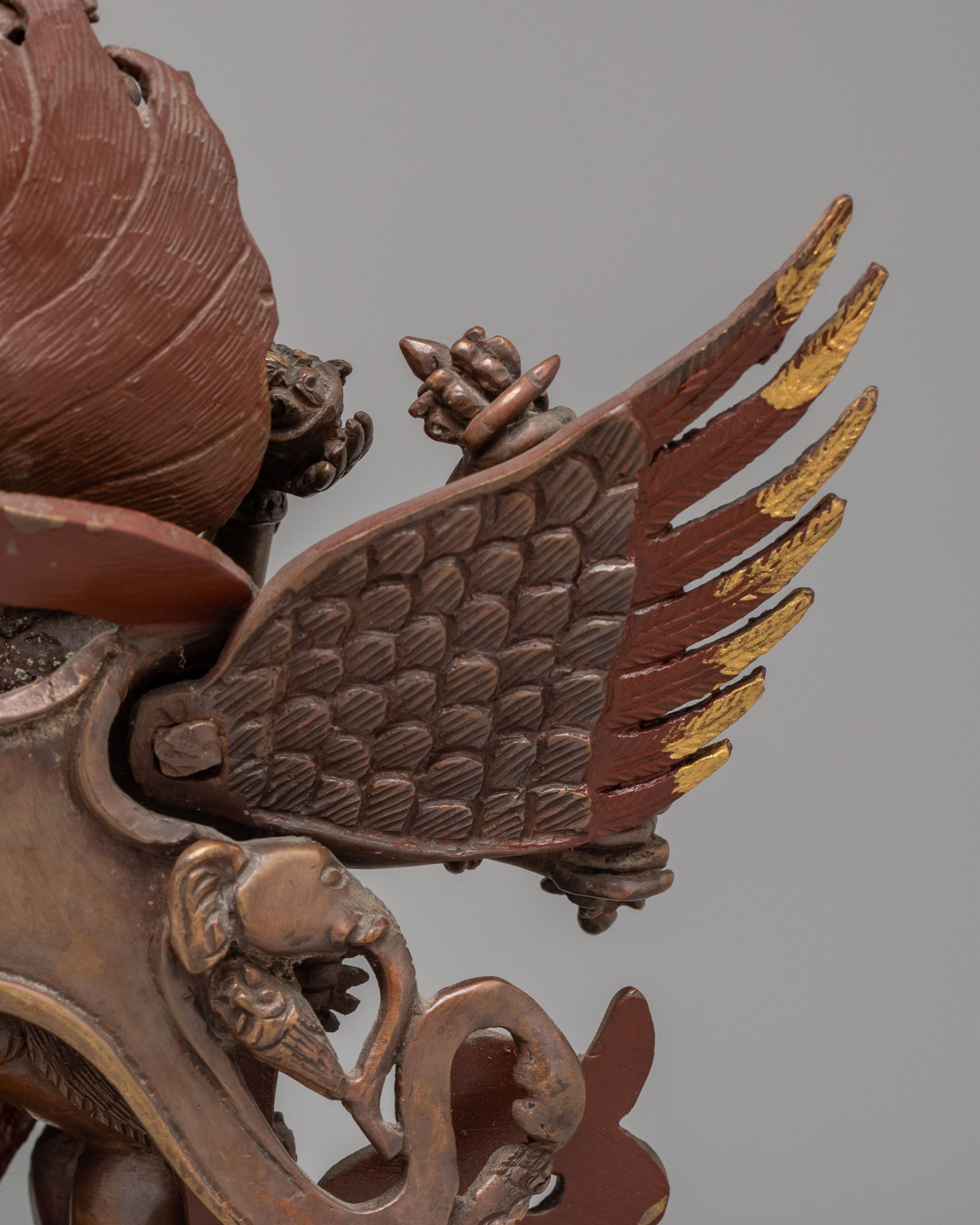 Vajrakilaya with Consort Statue | Oxidized Copper Body