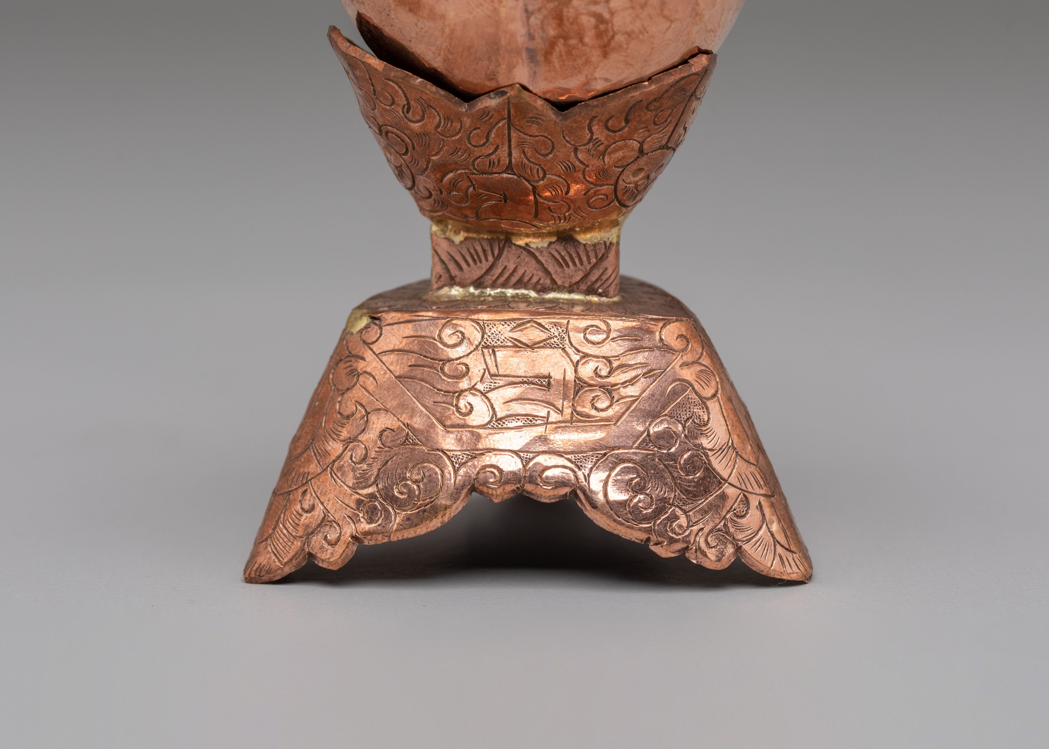 Tibetan Kapala Ritual Tool | Skull Cup for Tantric Ceremonies