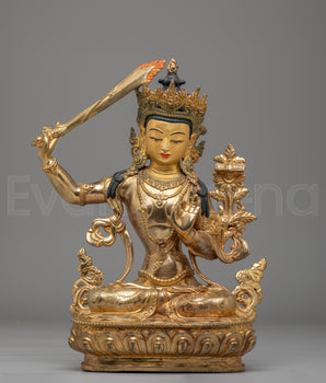 Manjushri Statue Of Power And Wisdom |