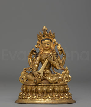 Saraswati Sculpture: The Goddess of Wisdom