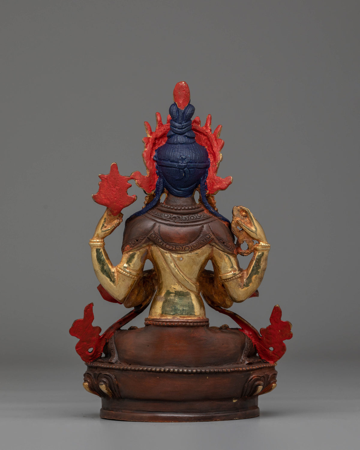 Chenrezig Handcrafted Tibetan Sculpture | Spiritual Decor for Meditation & Blessings