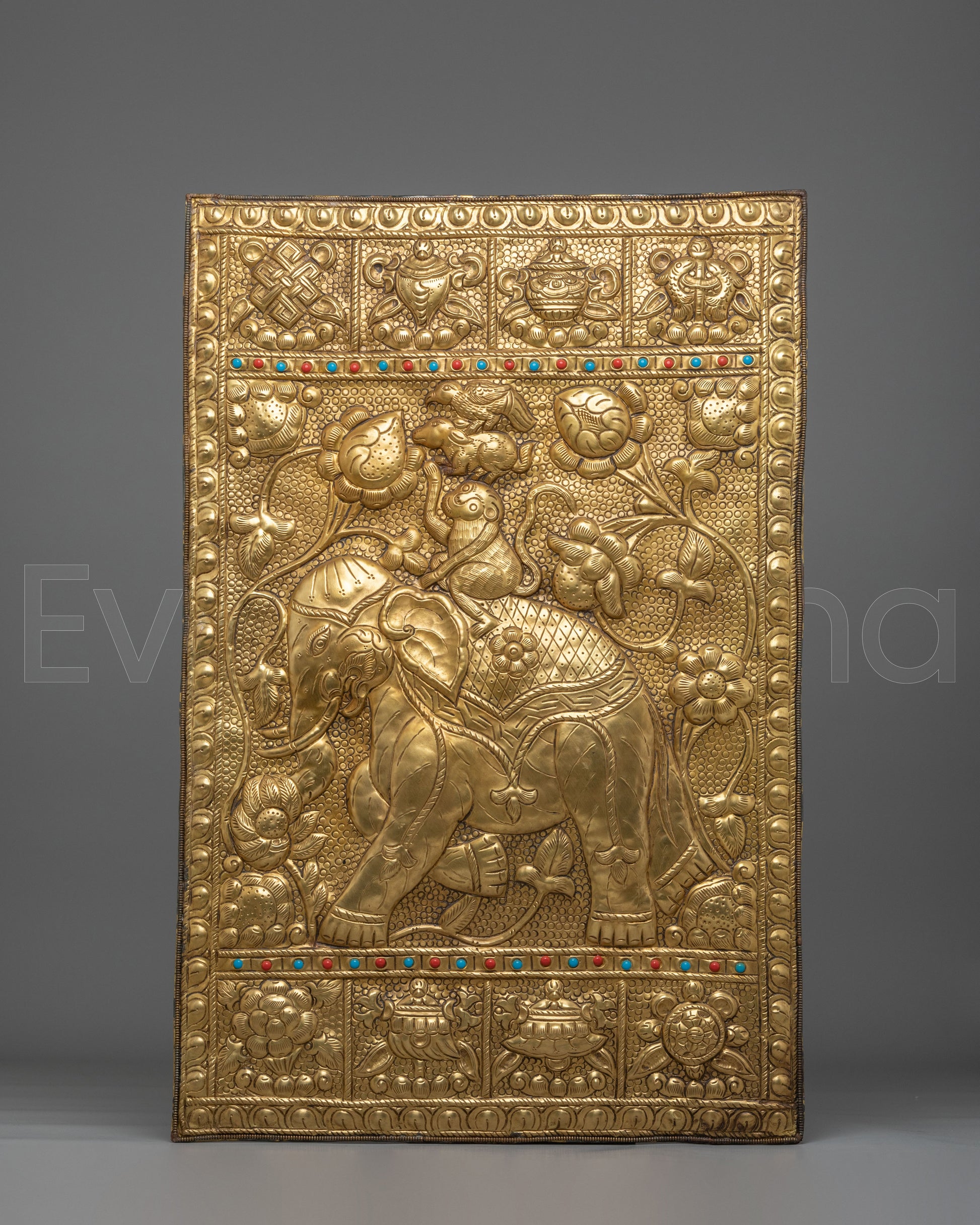 Himalayan Four Harmonious Animals Wall Hanging 