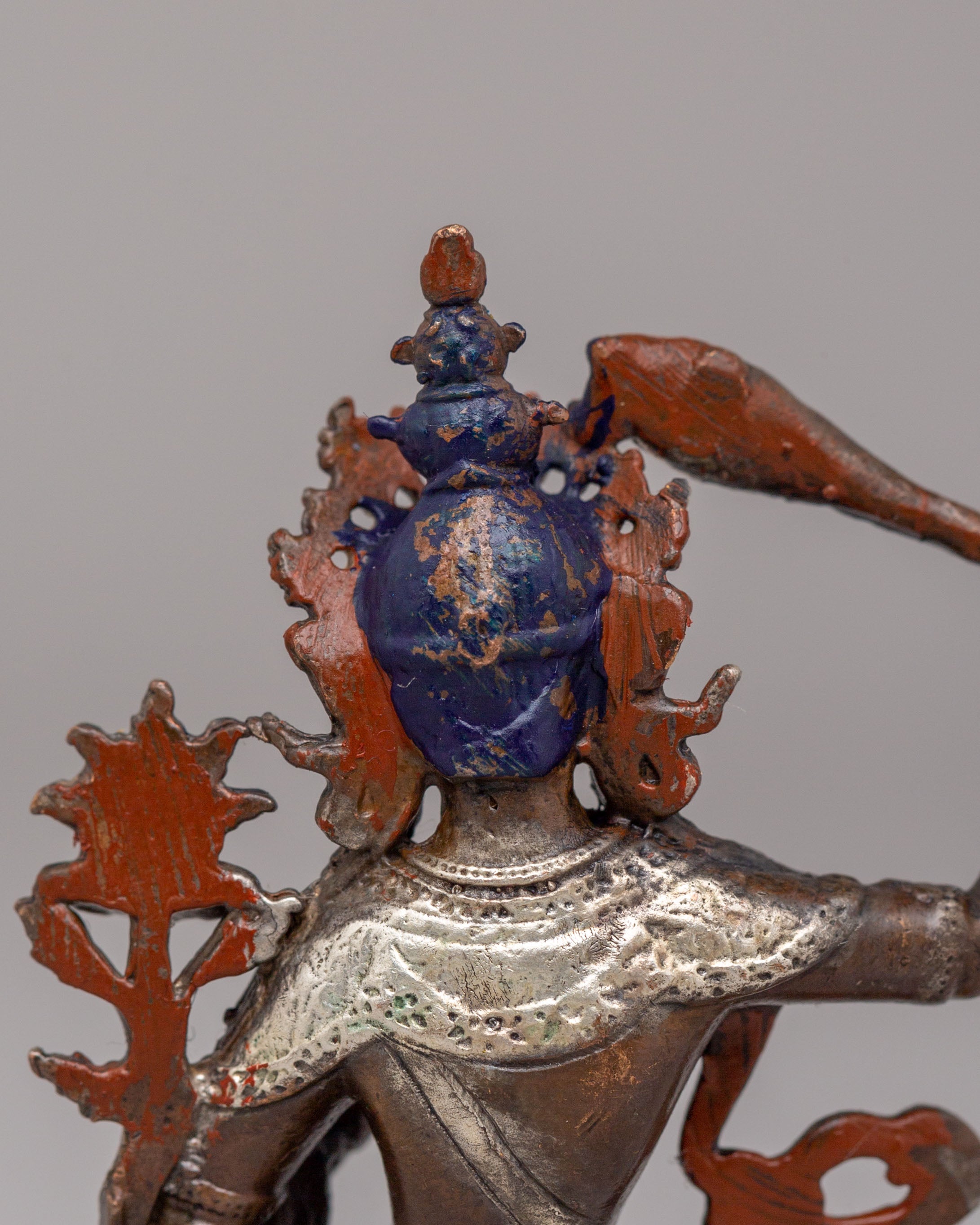 Traditional Manjushri Meditation Statue | Tibetan Buddhist Deity Sculpture