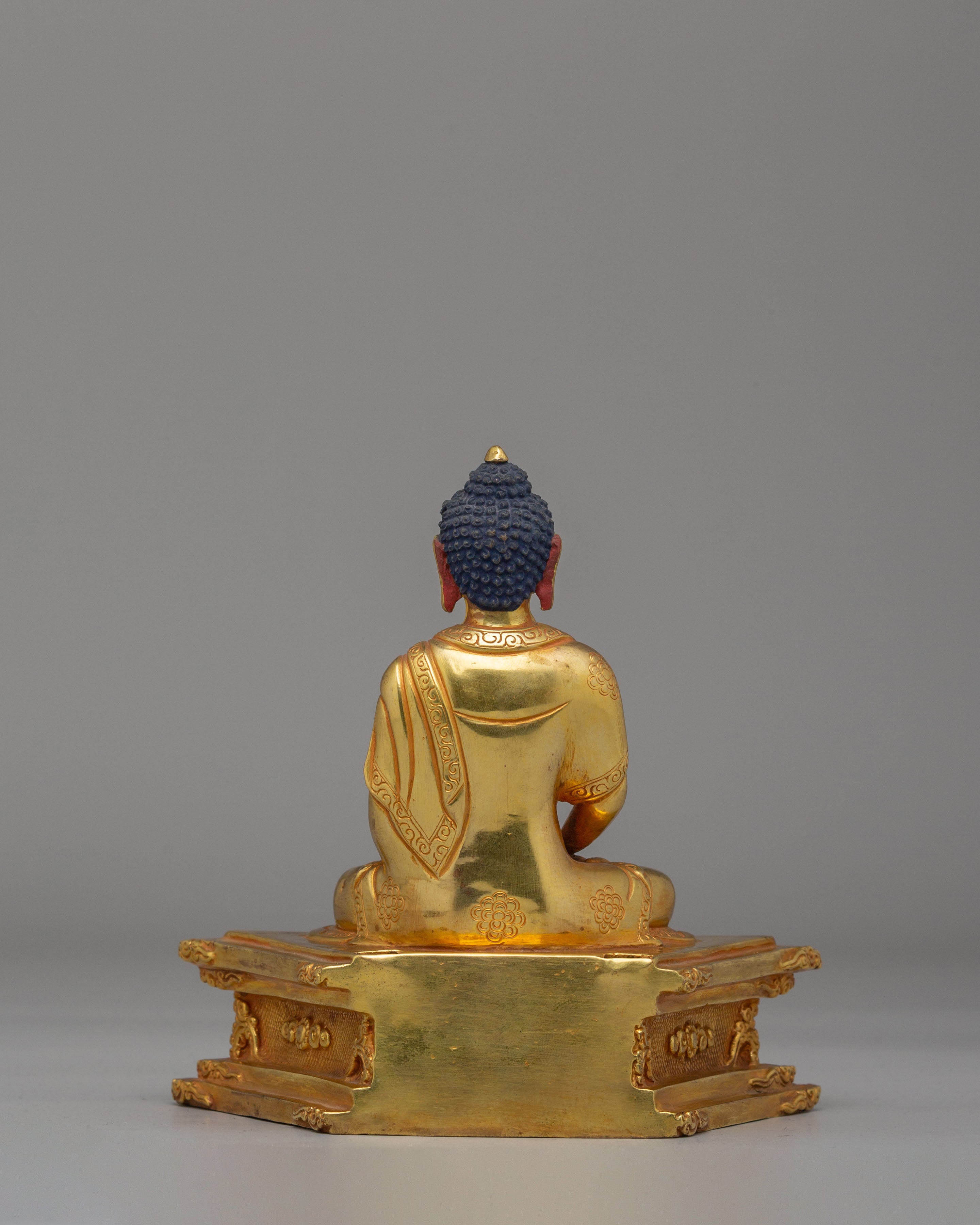 Amitabha Buddha Statue on Throne | Symbol of Infinite Light and Wisdom