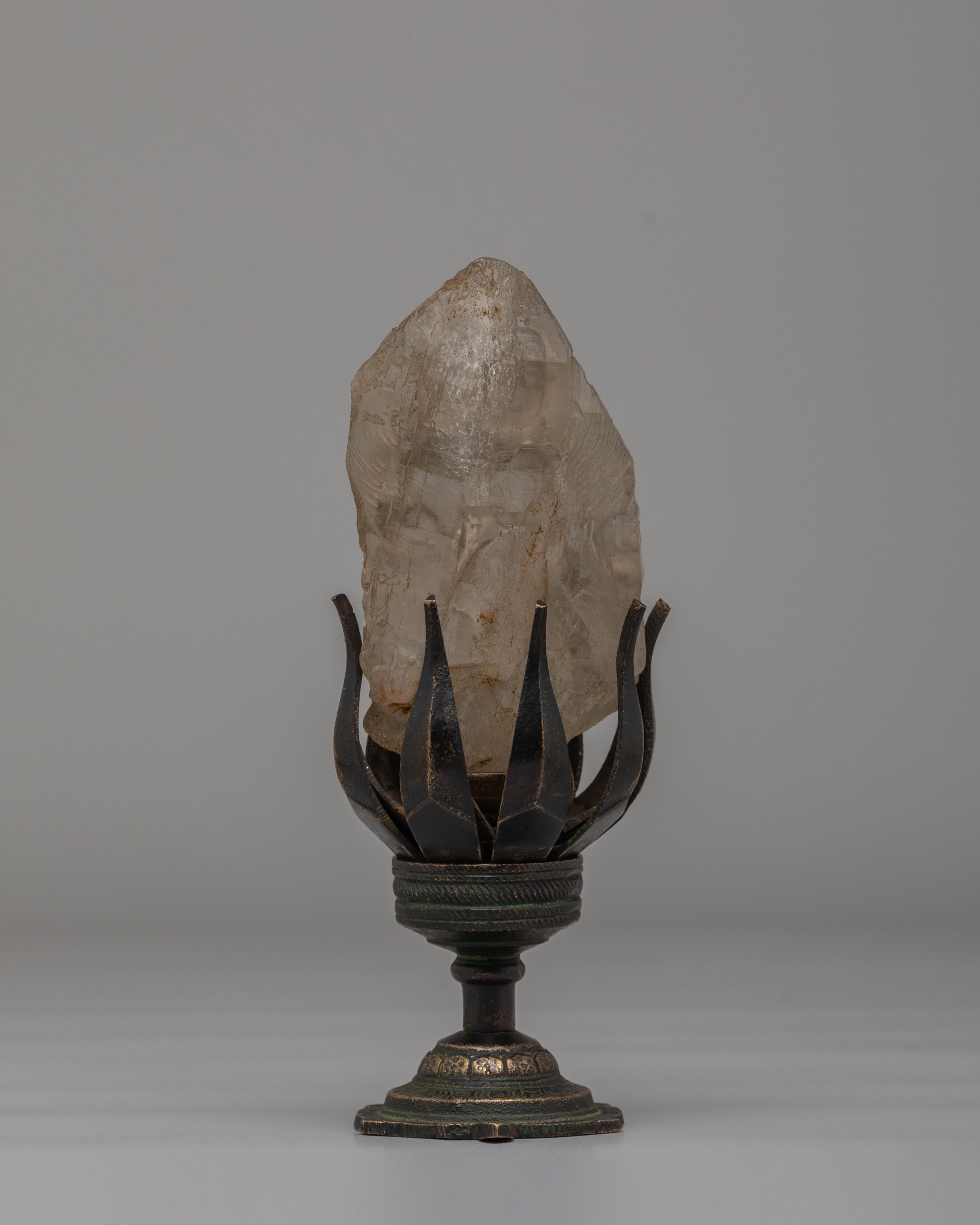 Handcrafted Dzambhala on Lotus | Tibetan Wealth Deity Statue