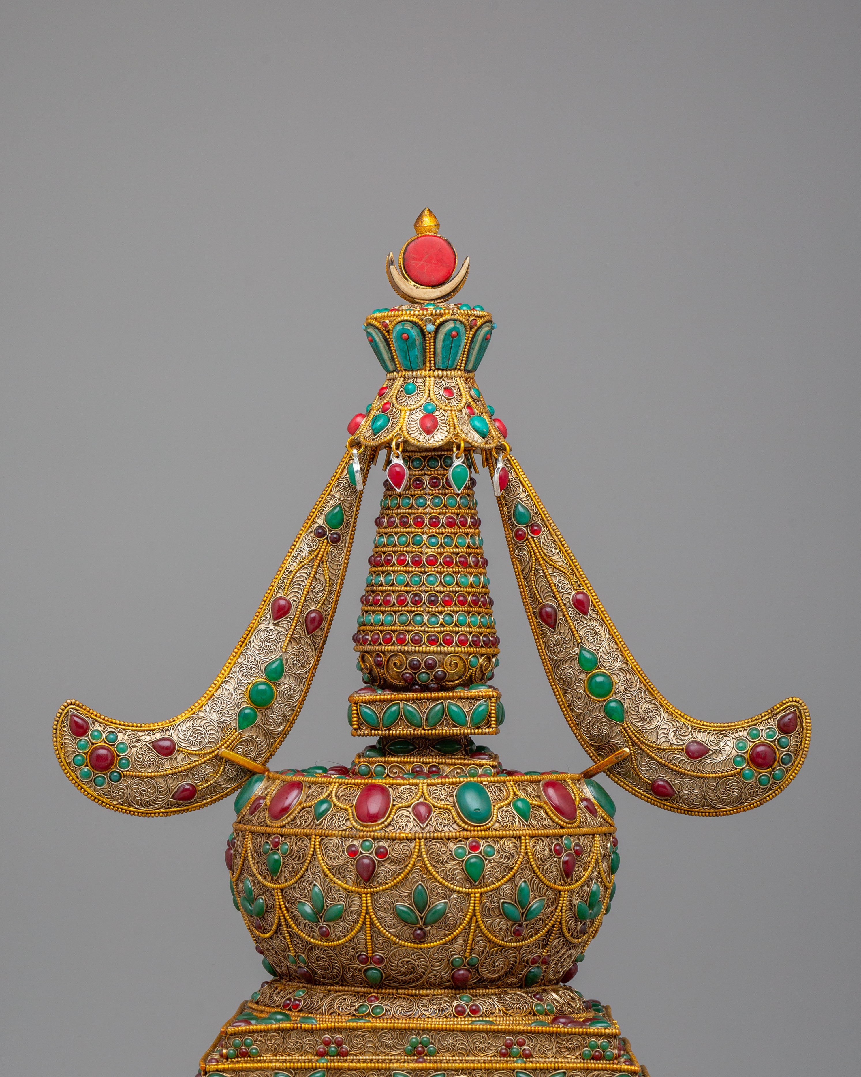Buddhist Ritual Enlightenment Stupa | Himalayan Shrine Decor