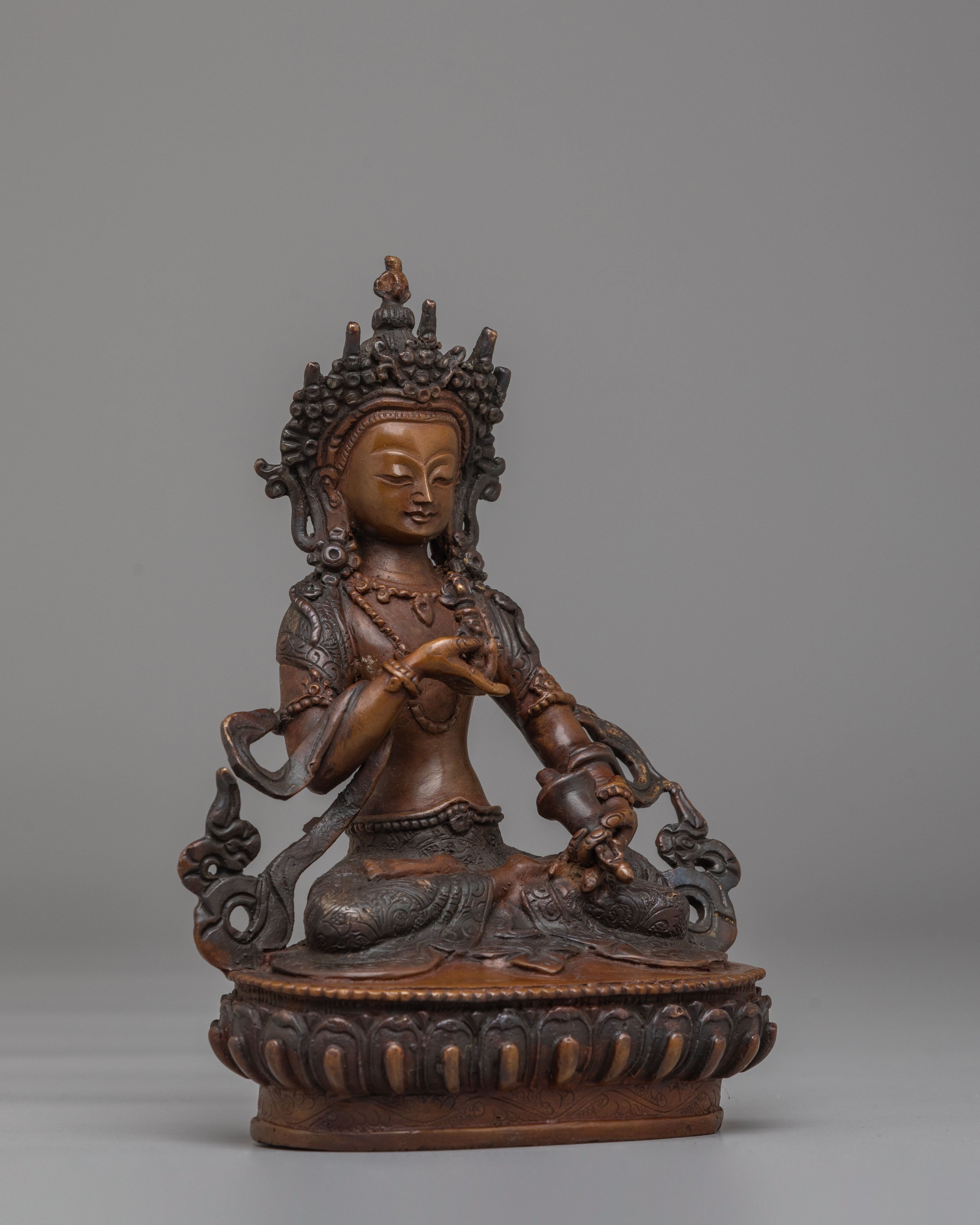 Handmade Oxidized Vajrasattva Statue | Tibetan Buddhist Art