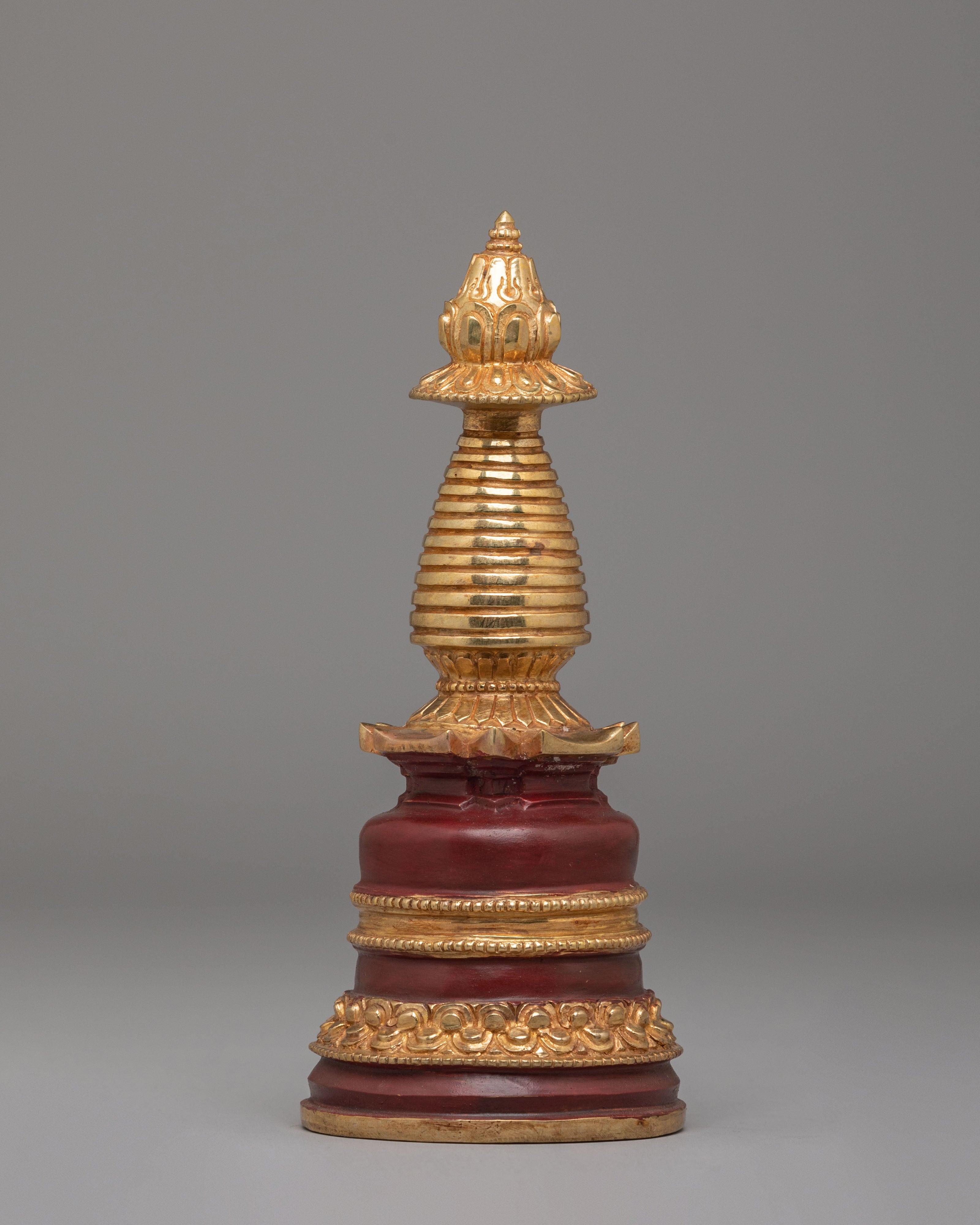 Handcrafted Kadampa Altar Stupa | Sacred Buddhist Shrine Decor