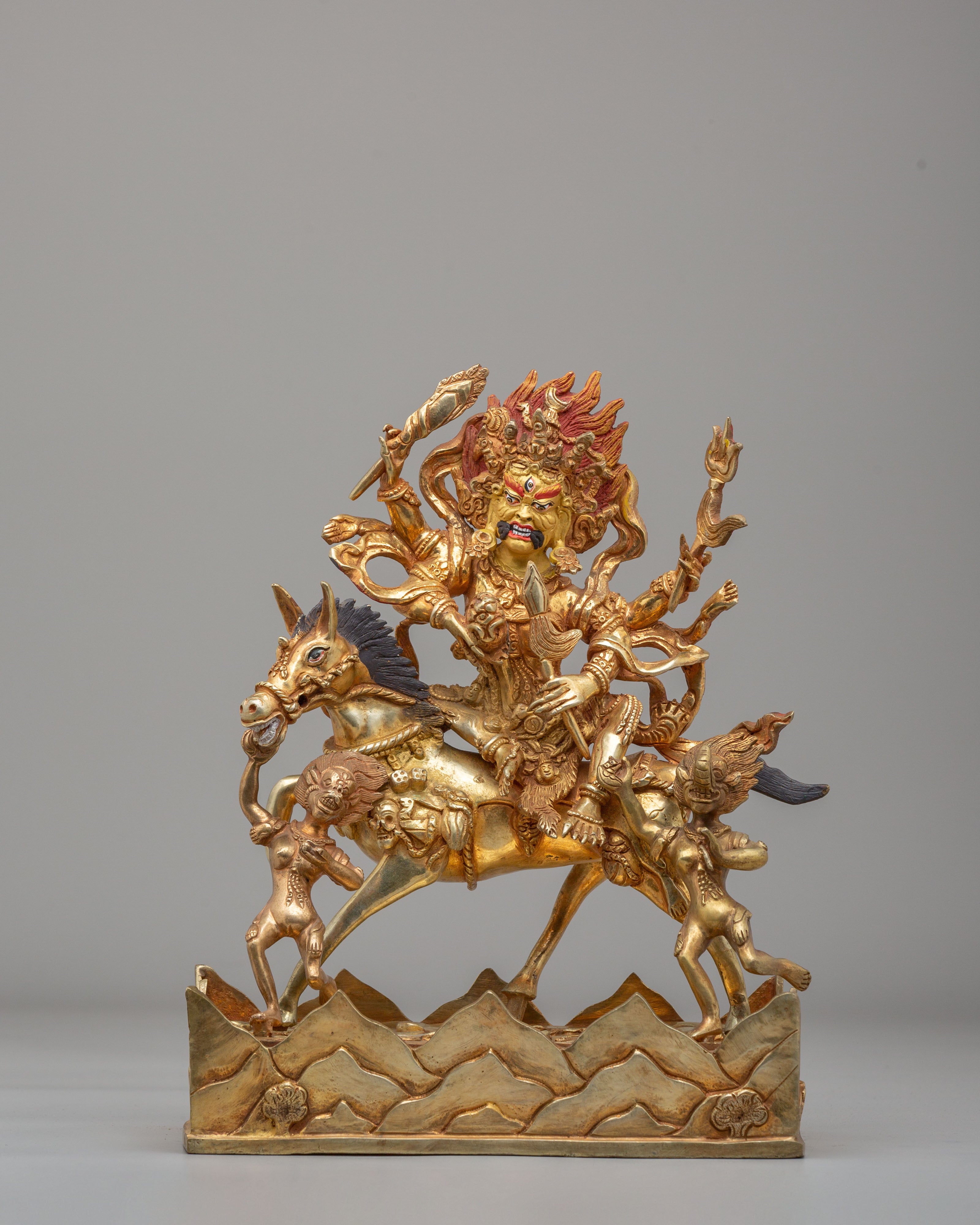 Palden Lhamo Spiritual Sculpture | Tibetan Protector Deity Statue
