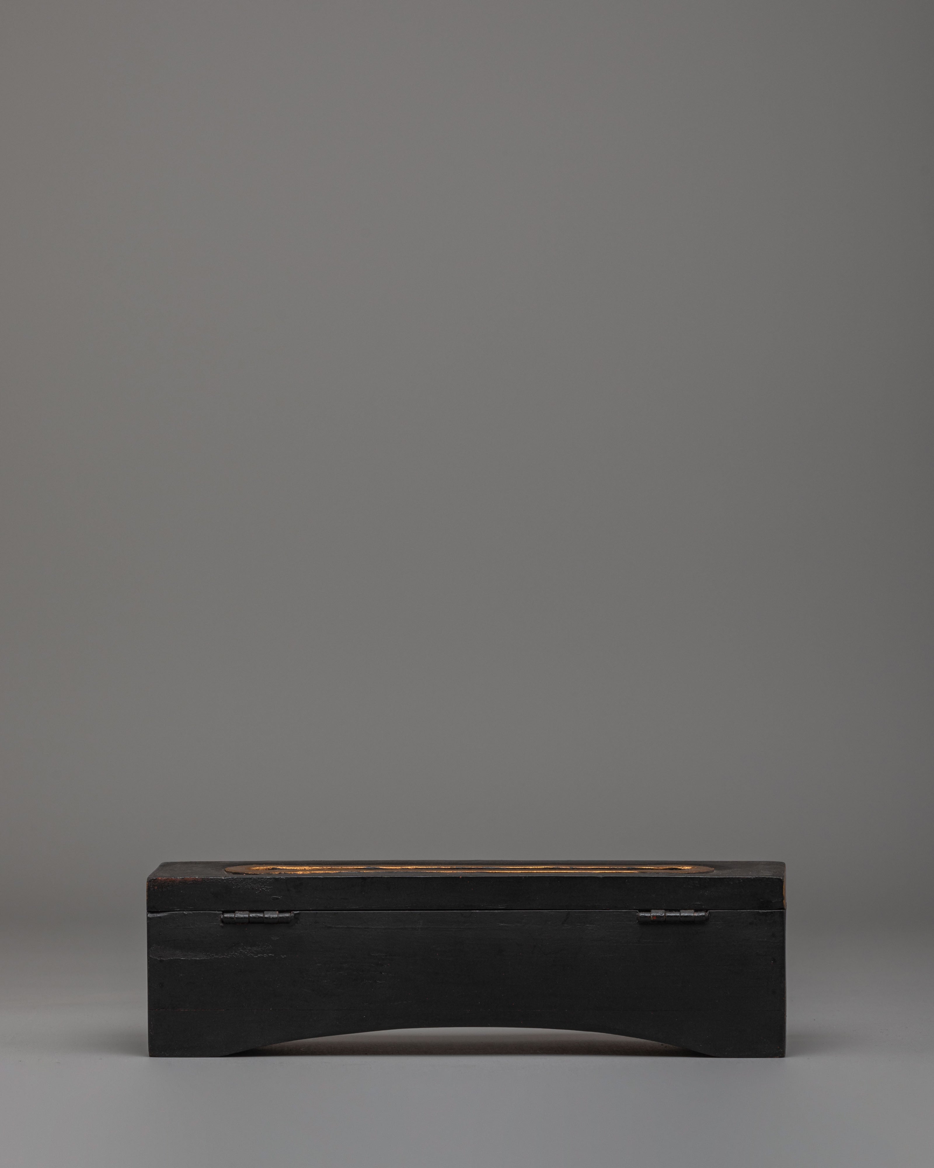 Buddhist Wooden Incense Burner | Spiritual Altar Decor