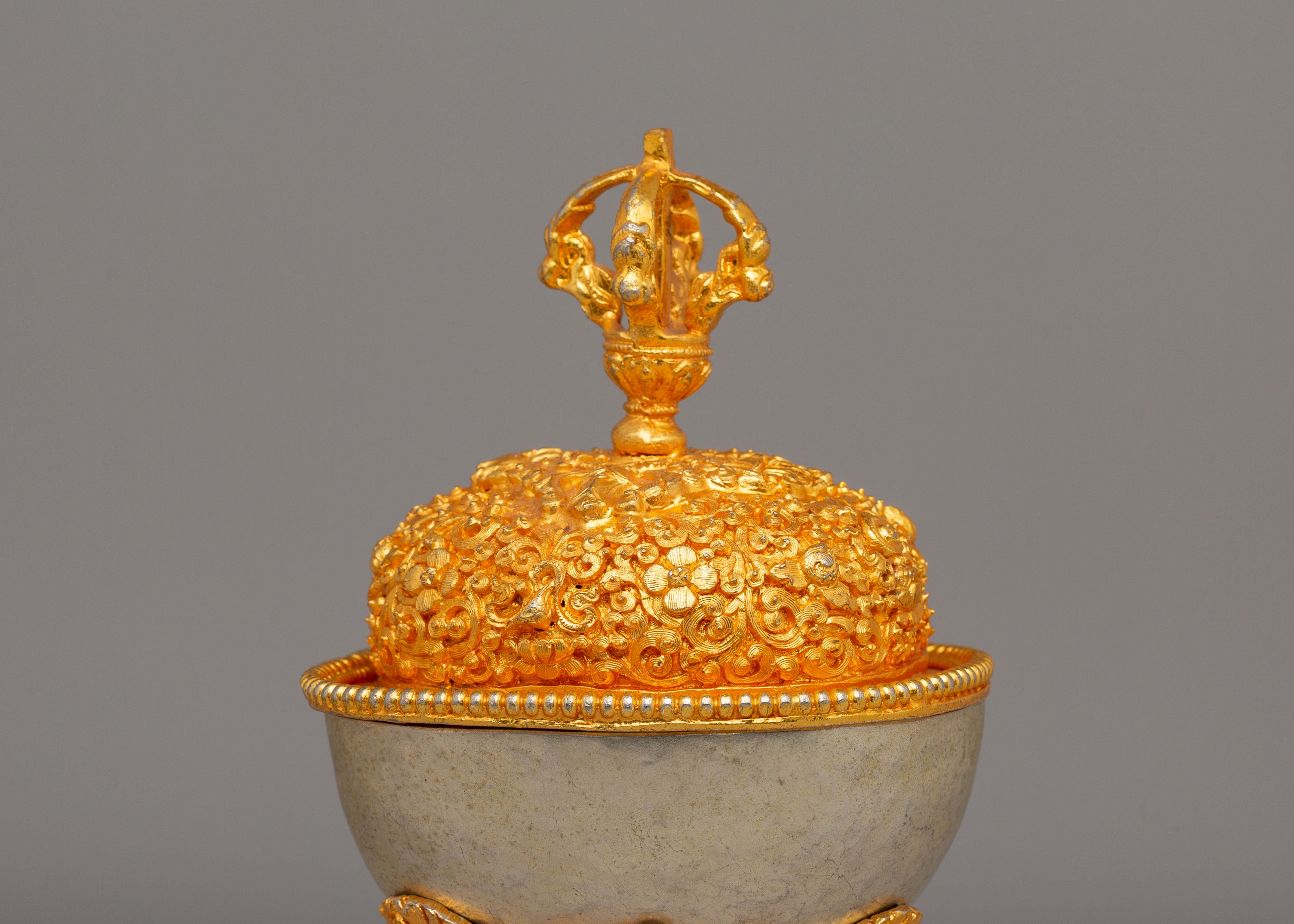 Himalayan Offering Kapala | Ritual Vessel for Sacred Offerings