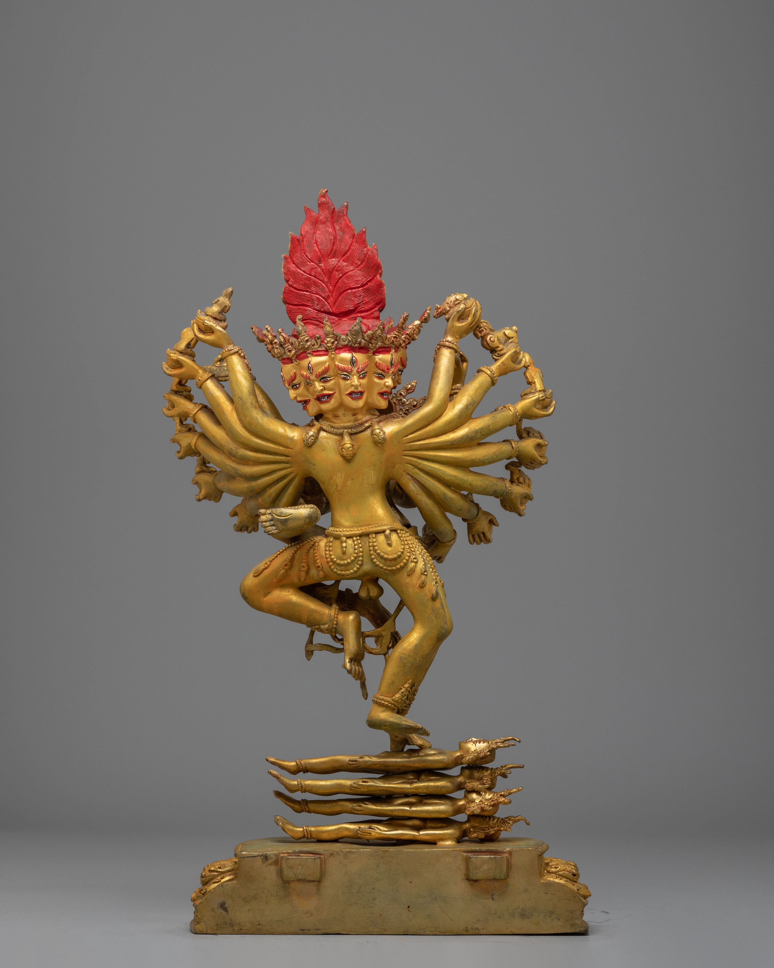 Hevajra With Consort Statue | Vajrayana Tantric Deity Sculpture