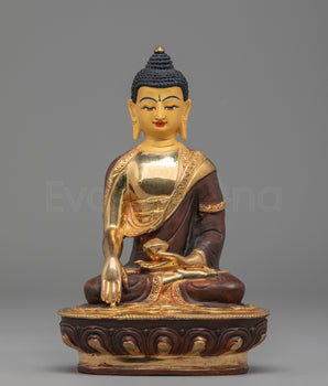 Golden Statue Of Buddha Shakyamuni