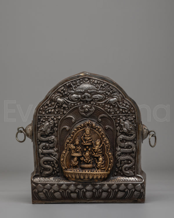 Sacred Tibetan Ghau Box | Handcrafted Ritual Storage Box