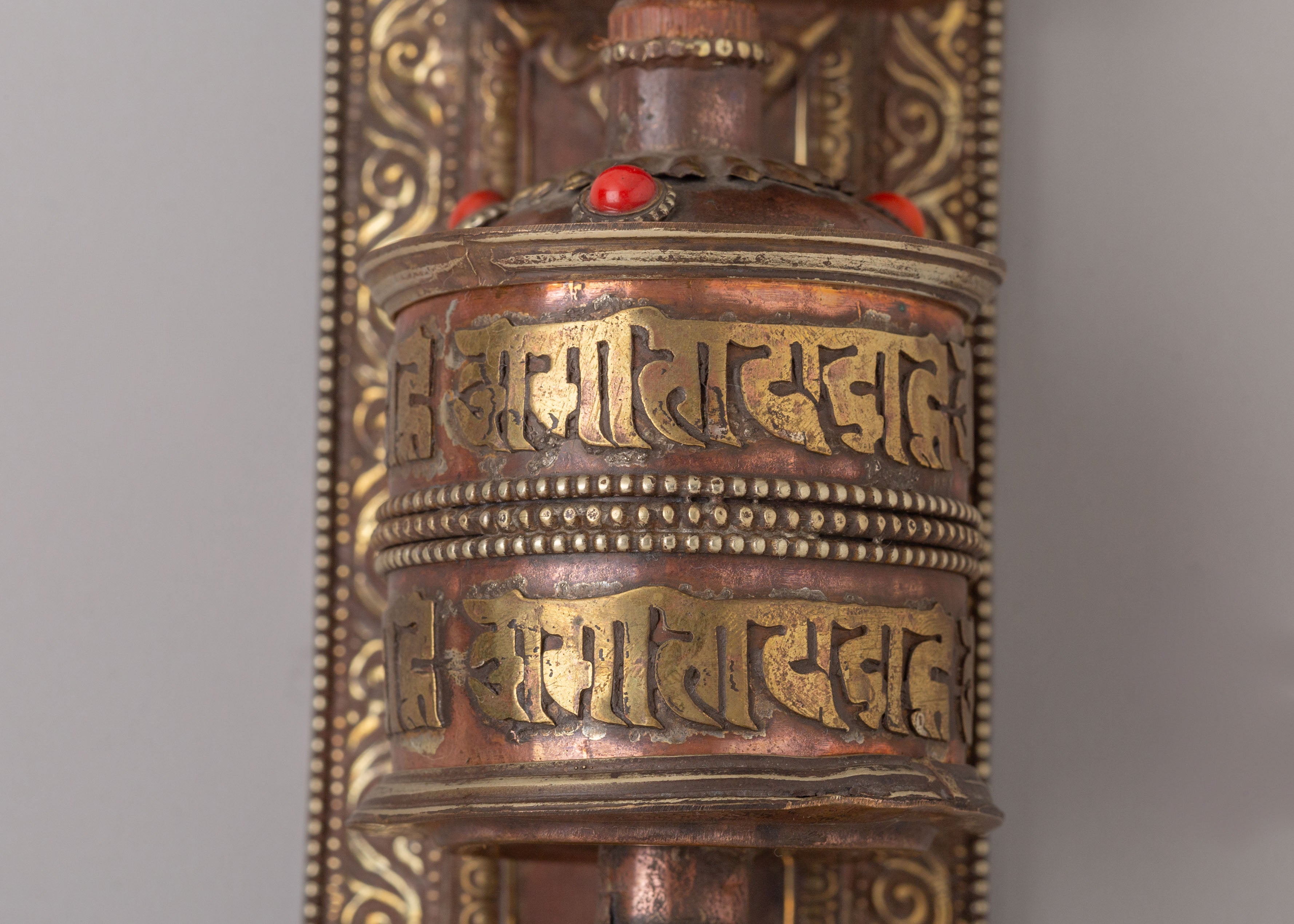 Himalayan Altar Prayer Wheel | Tibetan Meditation Decor