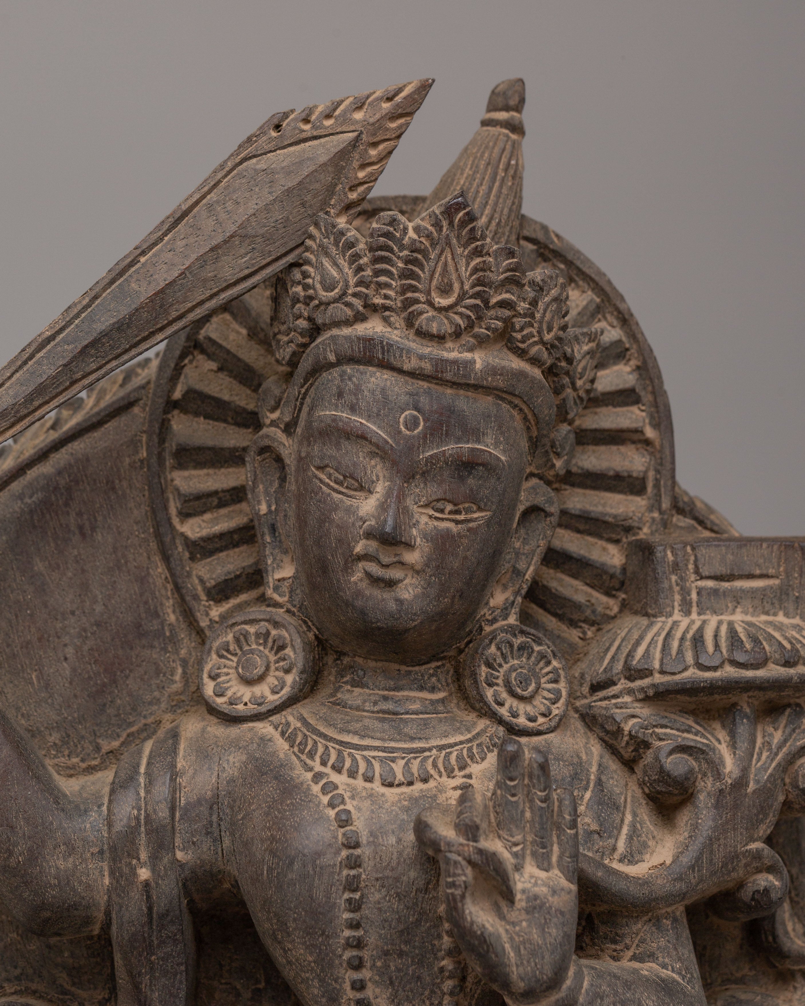 Sacred Manjushri Deity Statue | Bodhisattva of Wisdom