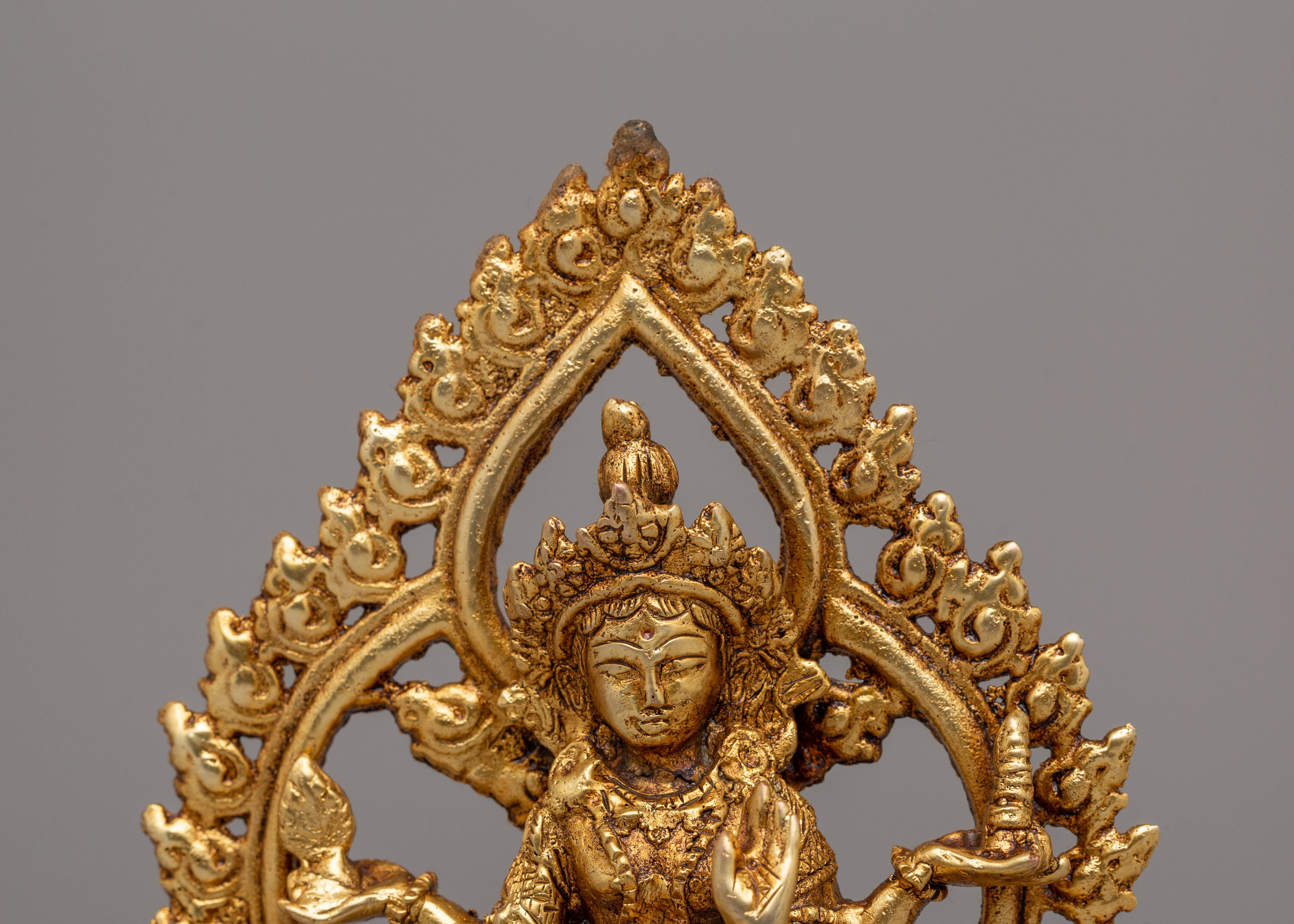 Sacred Laxmi Statue | Handcrafted Copper Statue of Goddess of Wealth and Prosperity