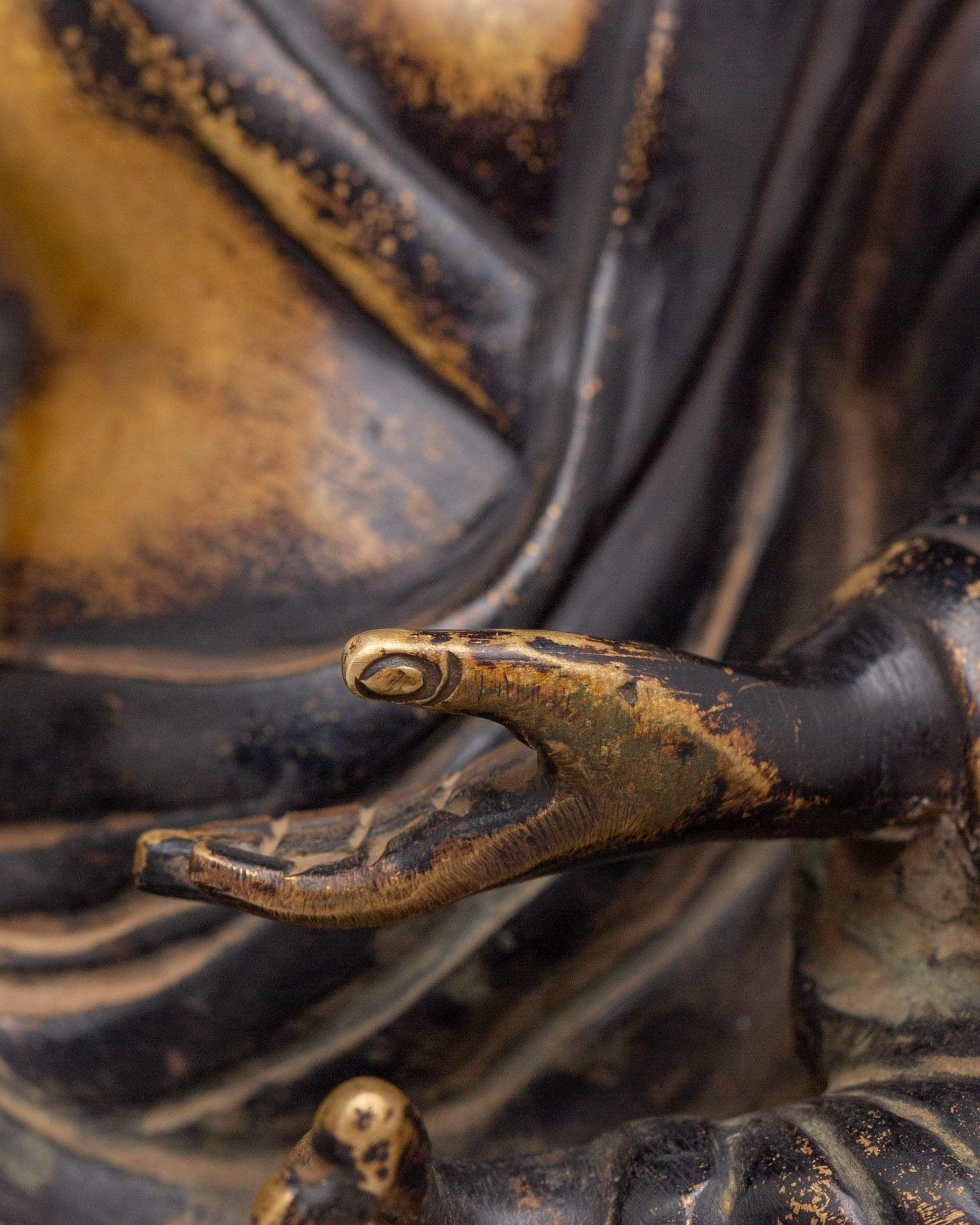 Buddhist Milarepa Yogi Statue | Handmade Copper Body Statue