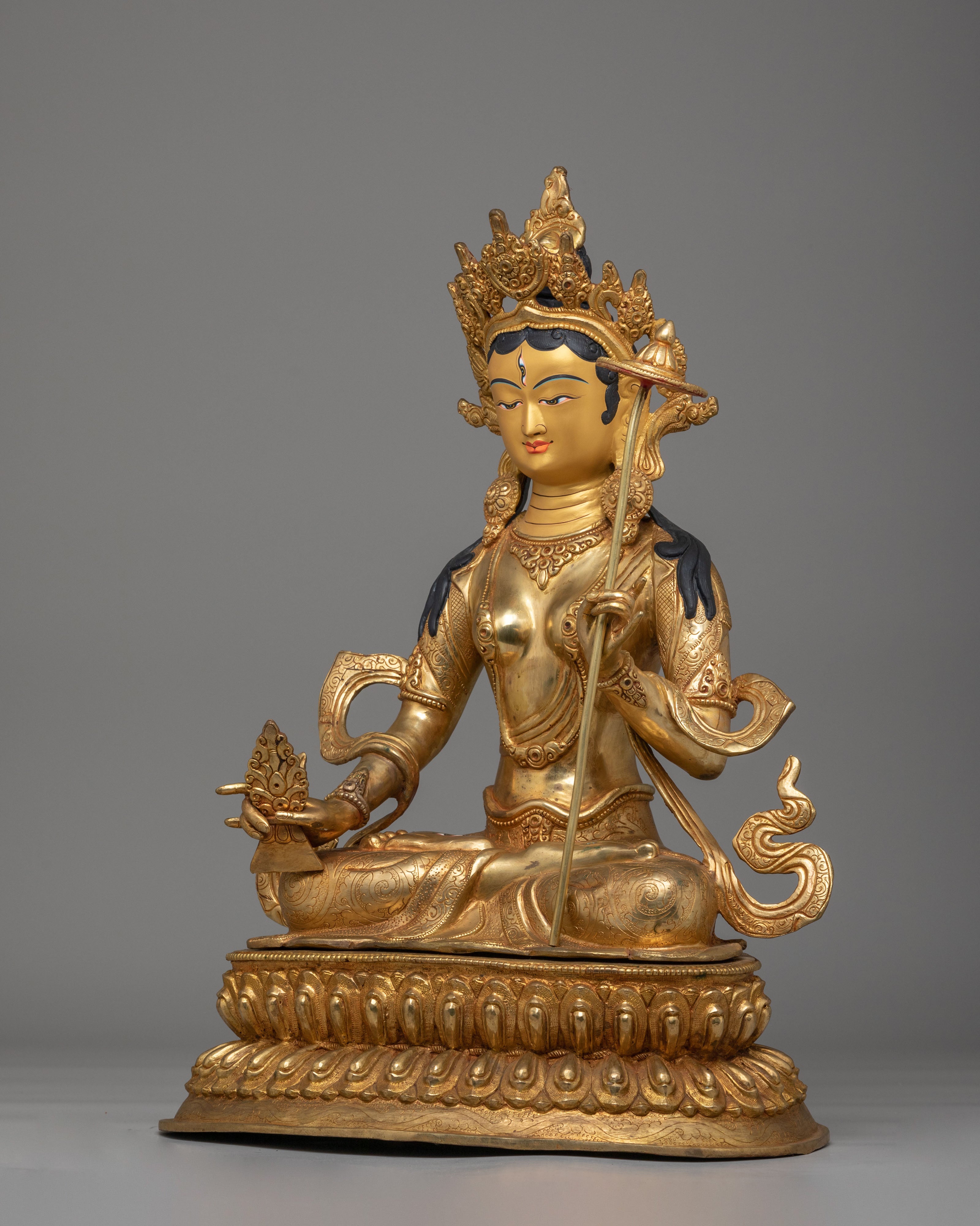 Goddess Dukar Statue for Protection | Sitatapatra Protector Goddess Artwork