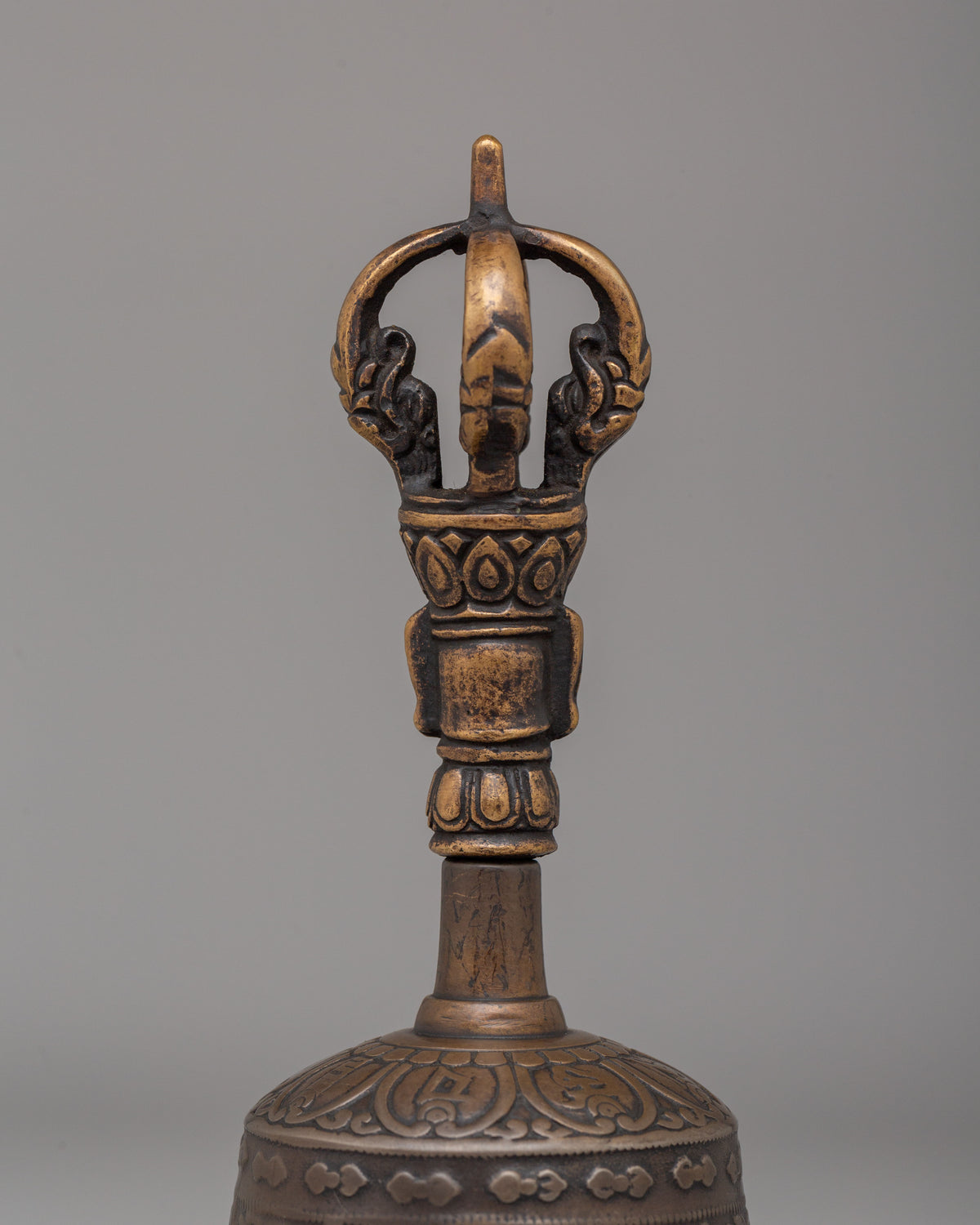 Himalayan Vajra and Bell Set for Ritual | Bronze Buddhist Ritual Tools
