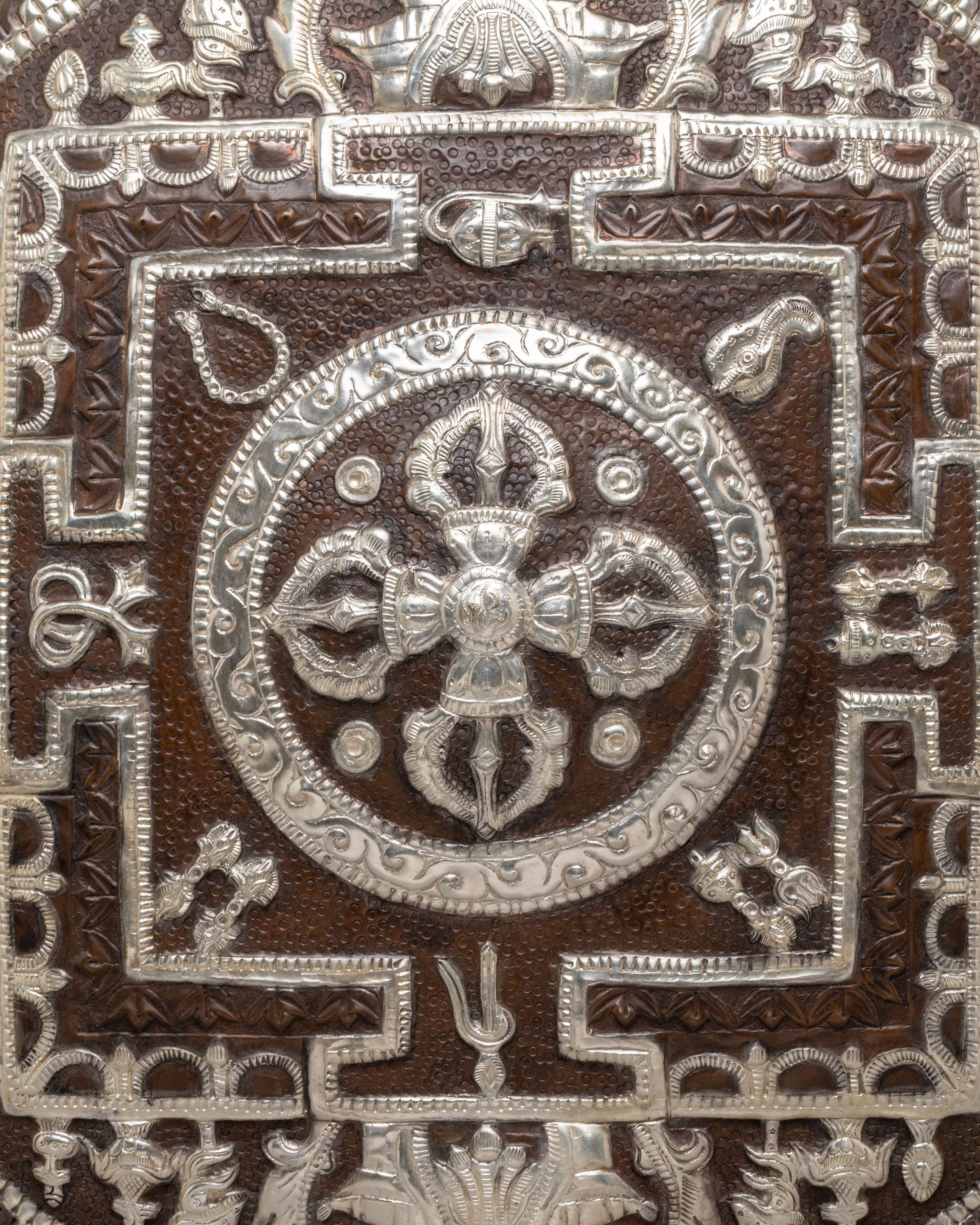 Traditional Altar Mandala Wall Hanging | Tibetan Decor for Meditation