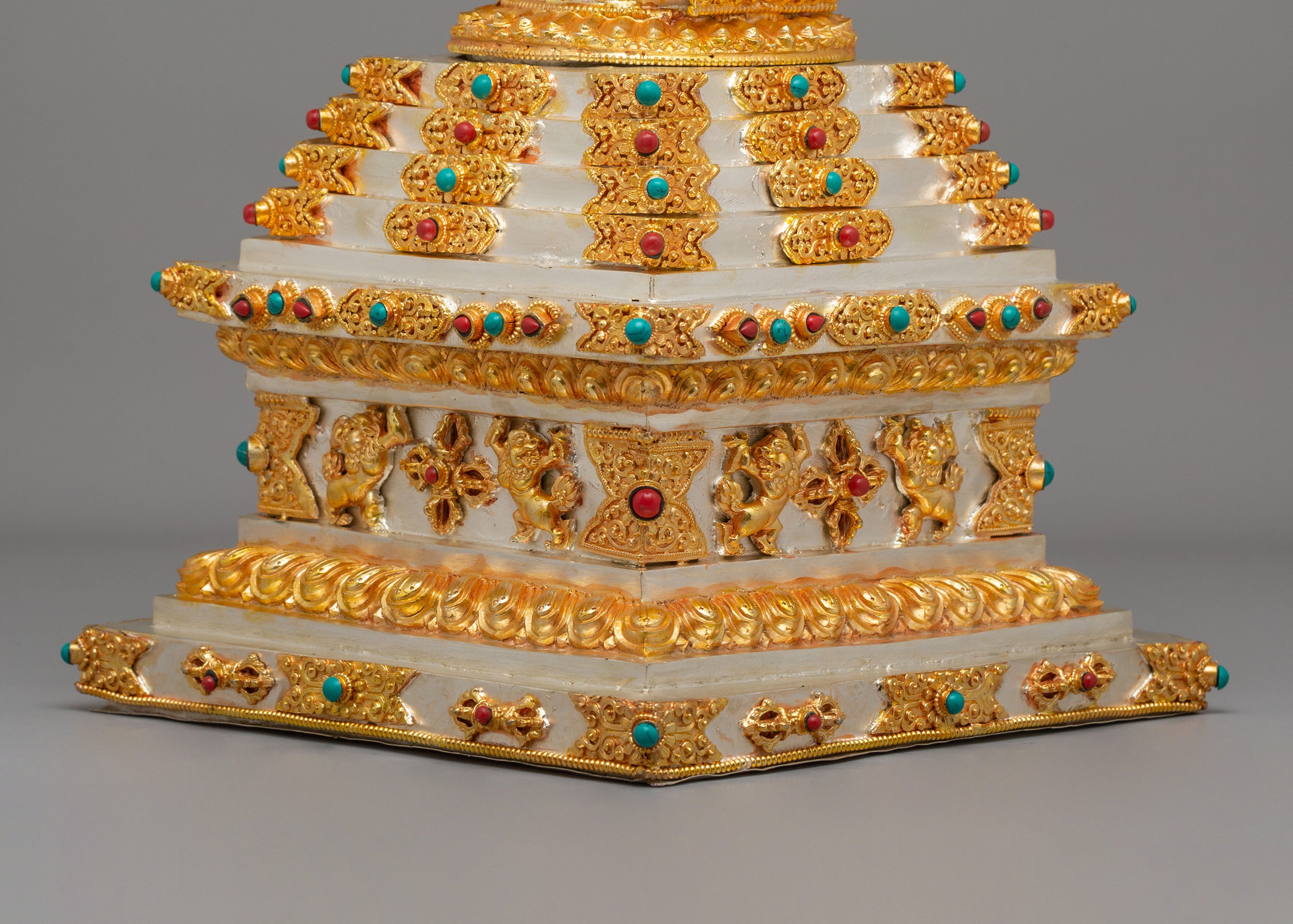 Handmade Tibetan Enlightenment Stupa | Symbol of Spiritual Awakening