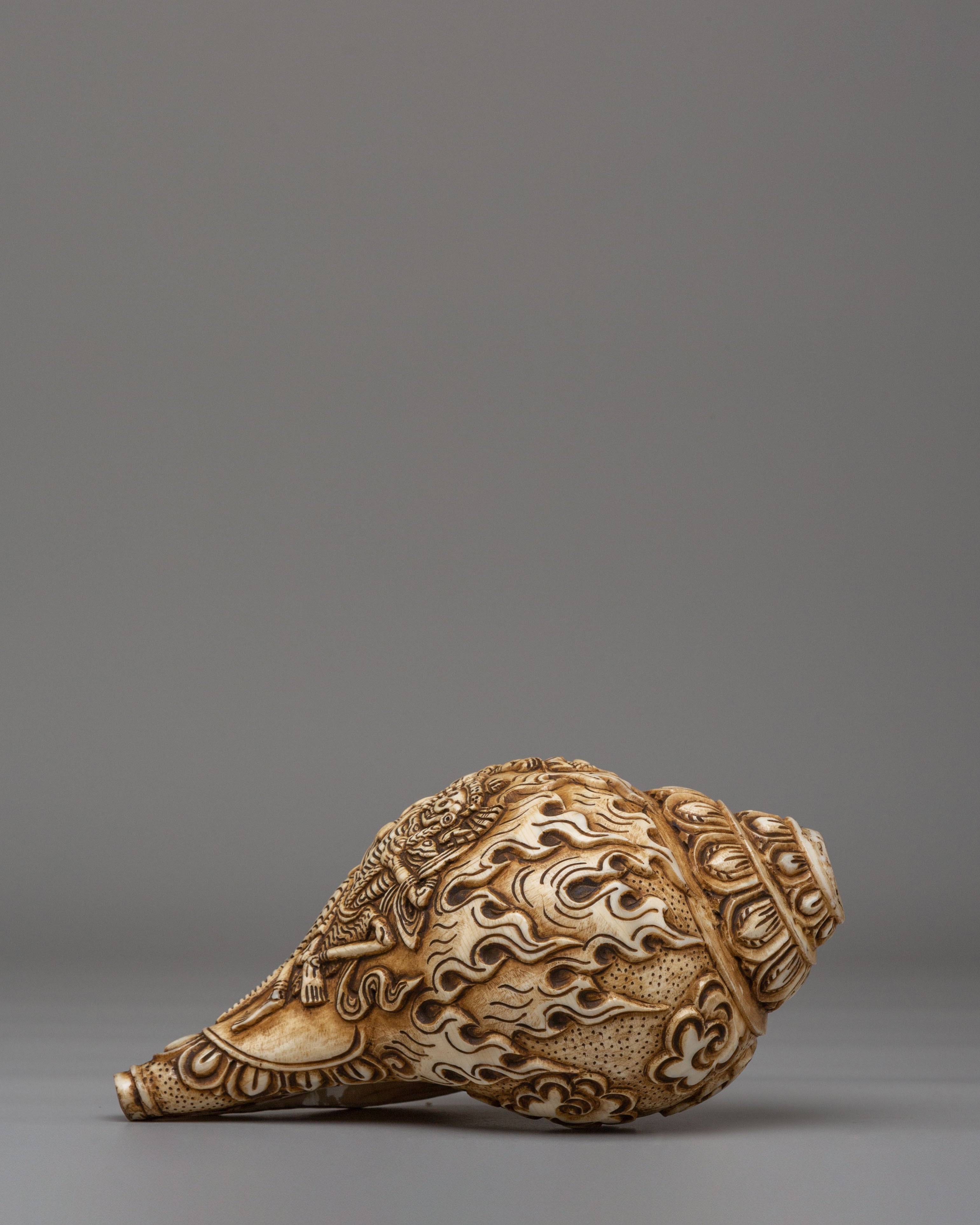 Spiritual Chittipati Conch | Tibetan Ritual Conch Shell