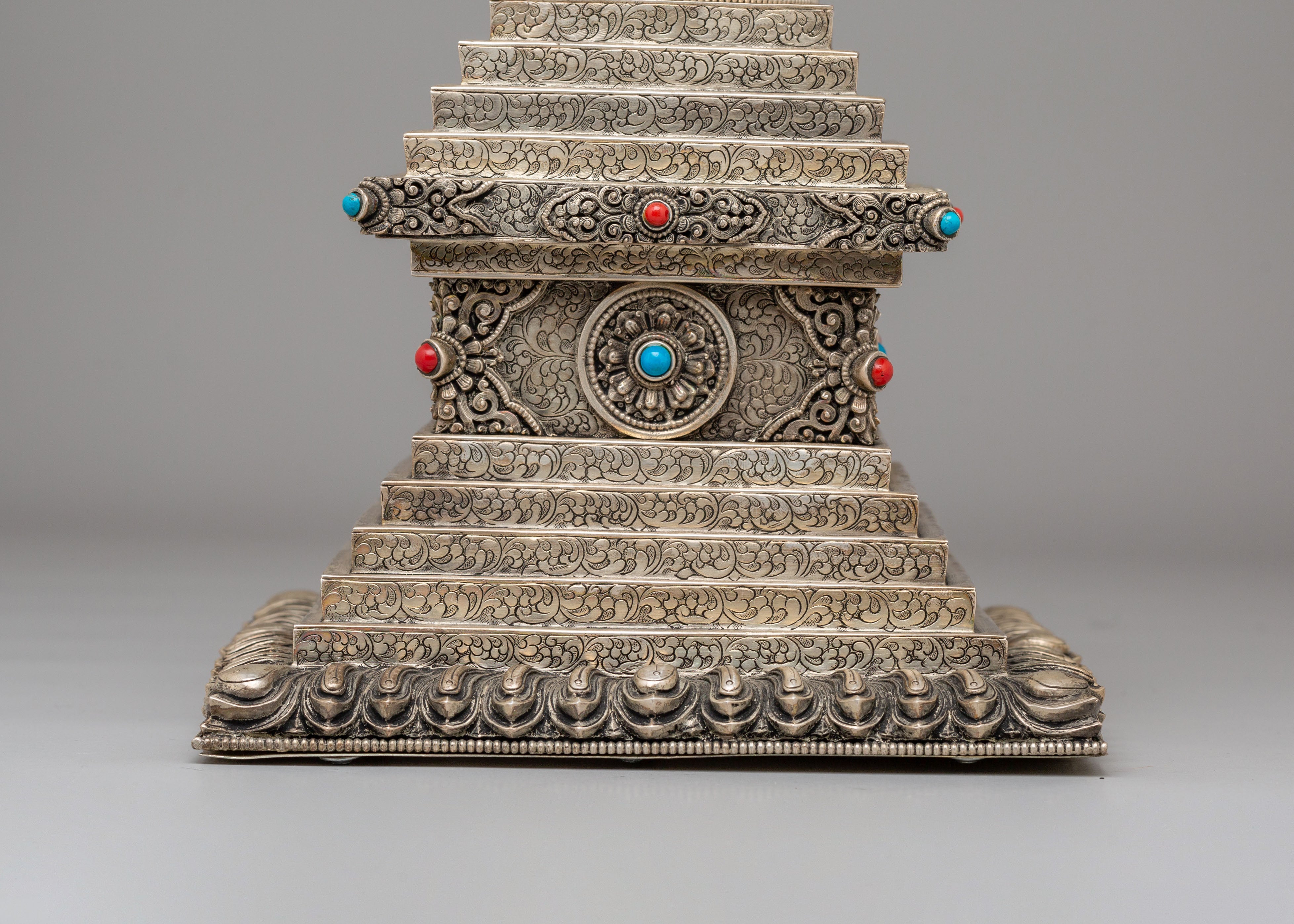 Sacred Buddhist Jangchub Stupa | Gemstone Buddhist Shrine