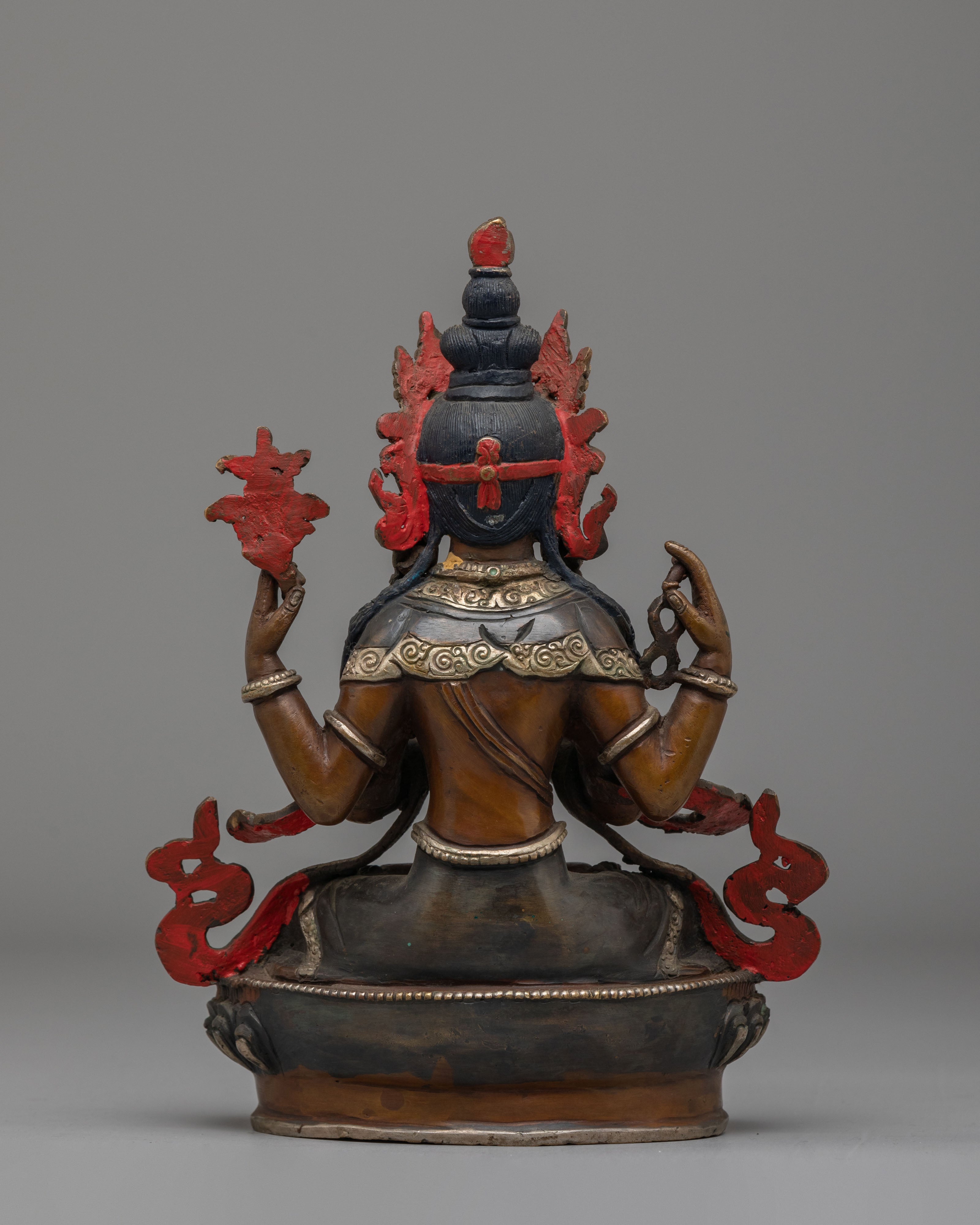 Sacred Tibetan Chenrezig Compassion Statue | Buddhist Compassion Bodhisattva