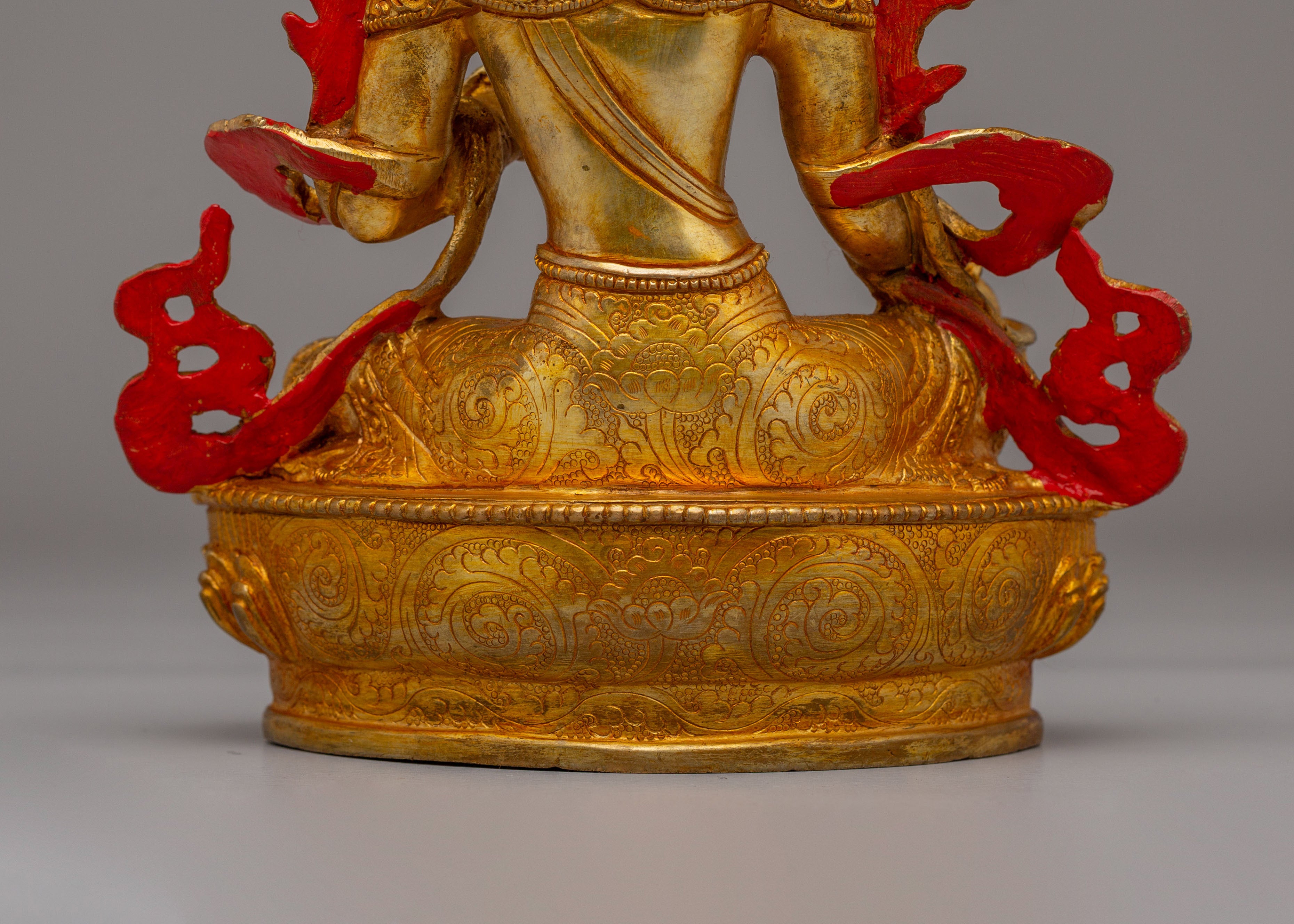Buddhist Green Tara Goddess Statue | Tara Sculpture for Peace and Protection
