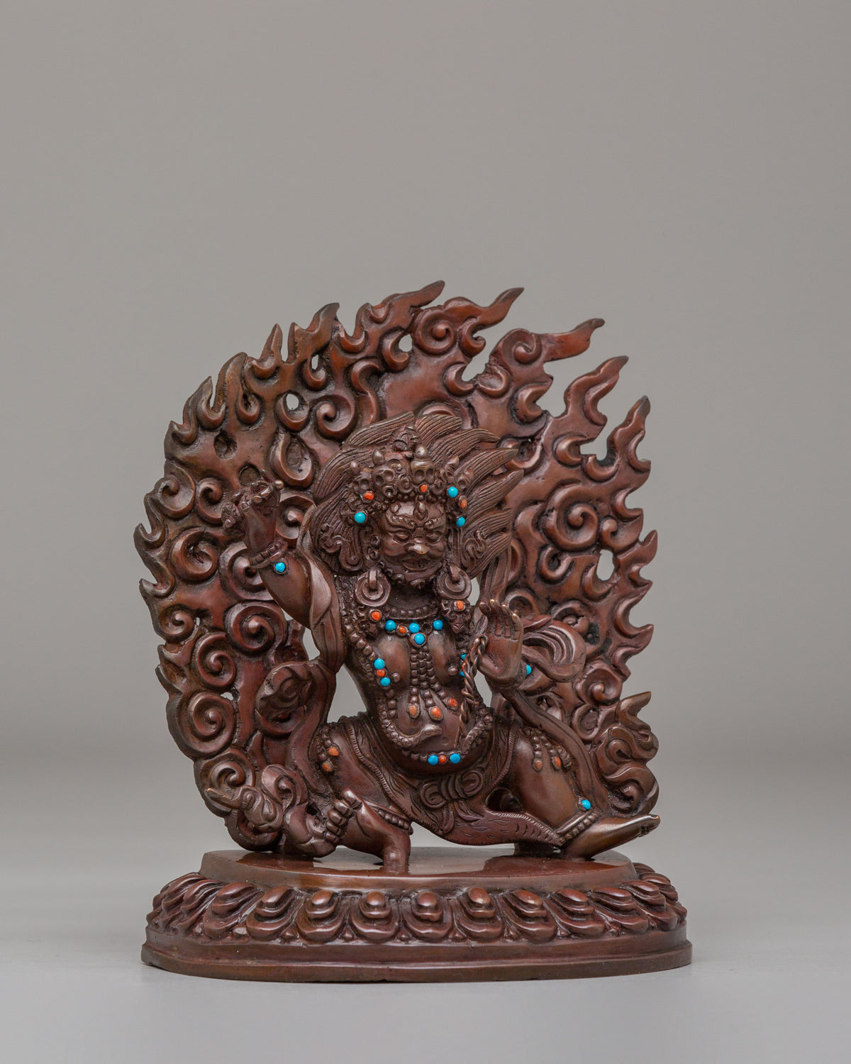 Tibetan Vajrapani Deity Statue | Handcrafted Artwork for Spiritual Protection