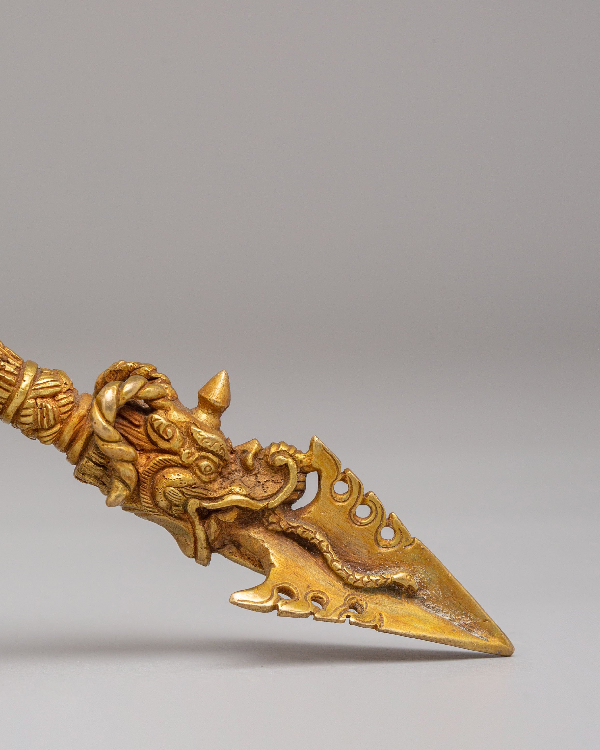 Handcrafted Three Sided Phurba | Tibetan Ritual Dagger for Protection & Meditation