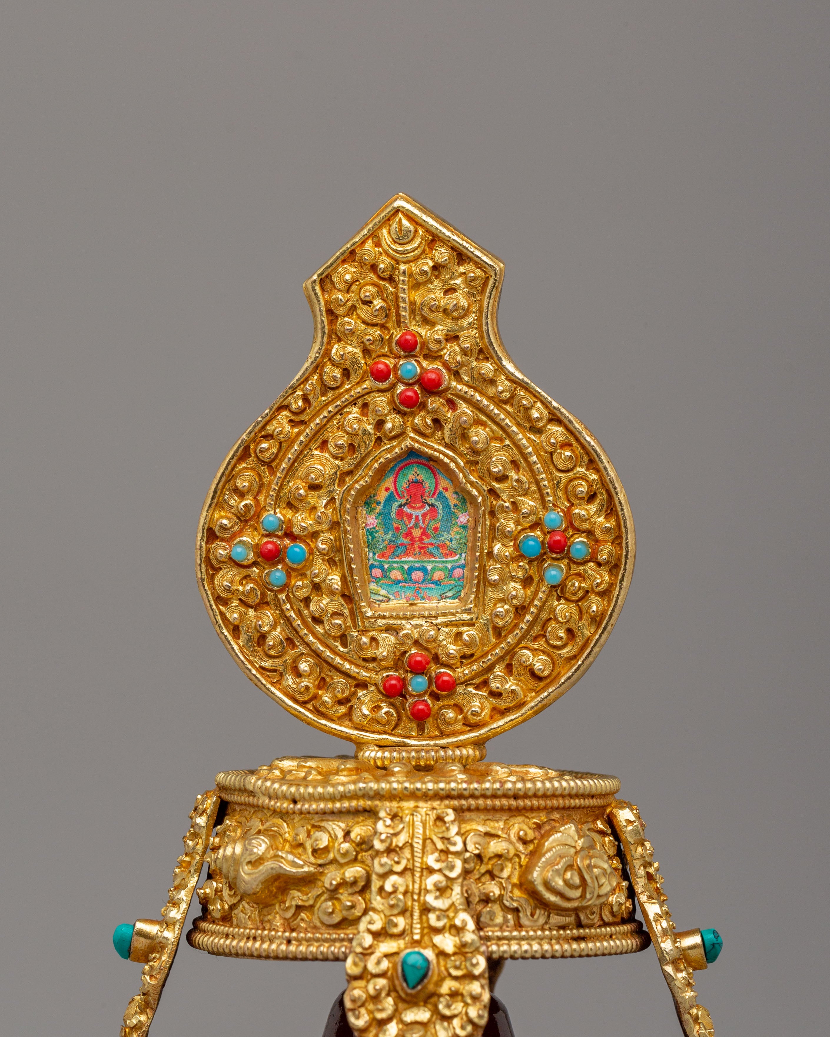 Sacred Long Life Vase for Ritual | Handcrafted Tibetan Ritual Vase