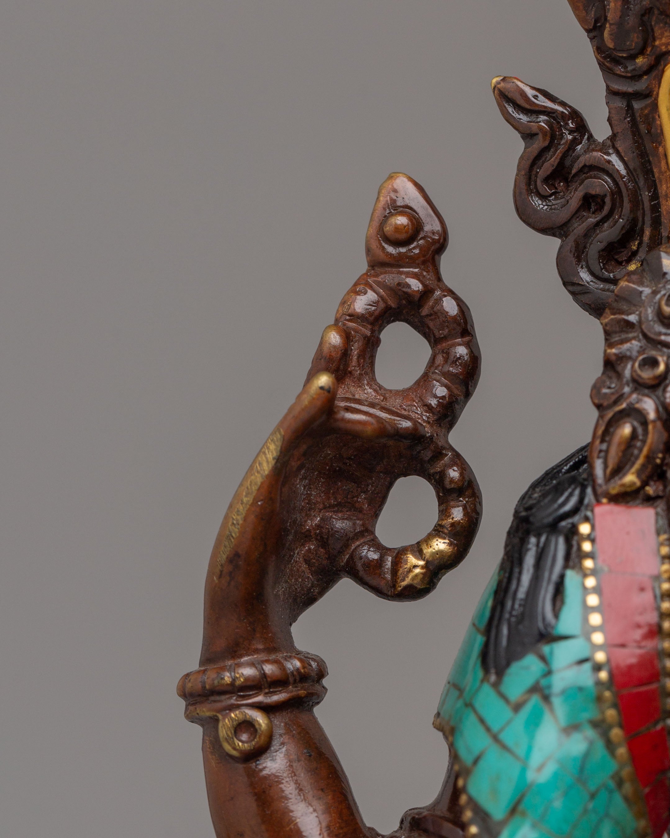 Handcrafted Chenrezig Deity Statue | Tibetan Avalokiteshvara Bodhisattva Sculpture