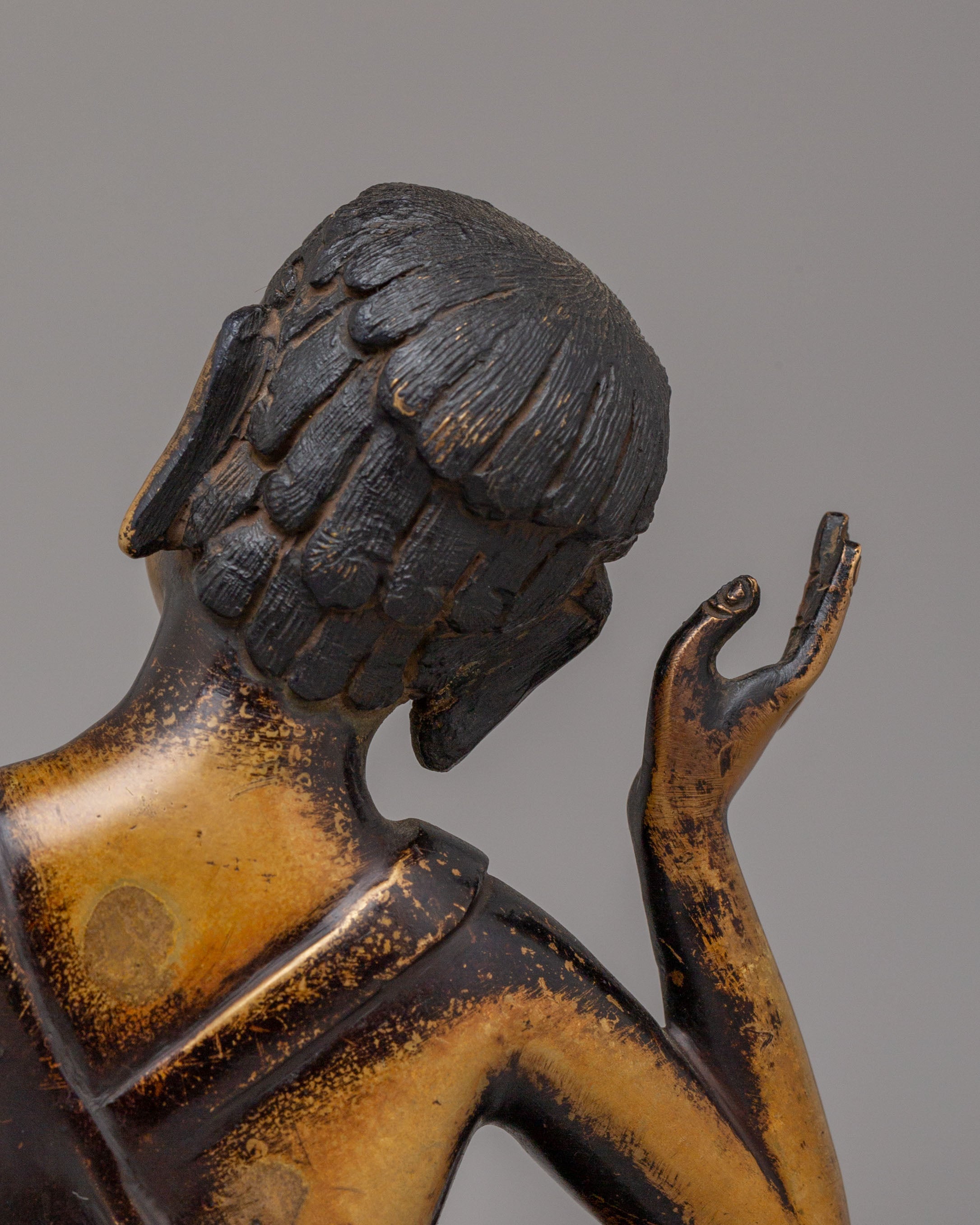 Buddhist Milarepa Yogi Statue | Handmade Copper Body Statue