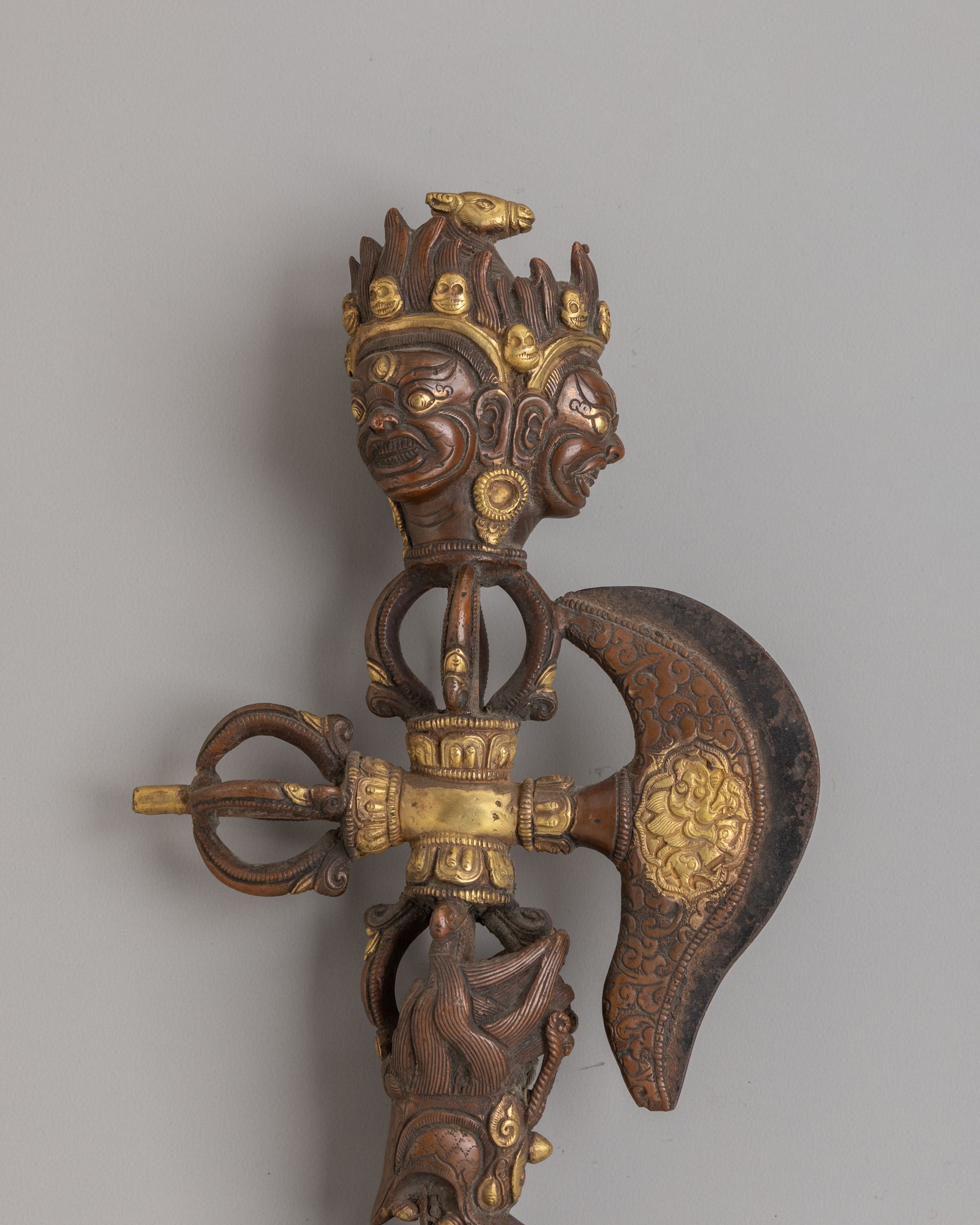 Handcrafted Hayagriva Ritual Phurba | Tibetan Buddhist Ritual Dagger