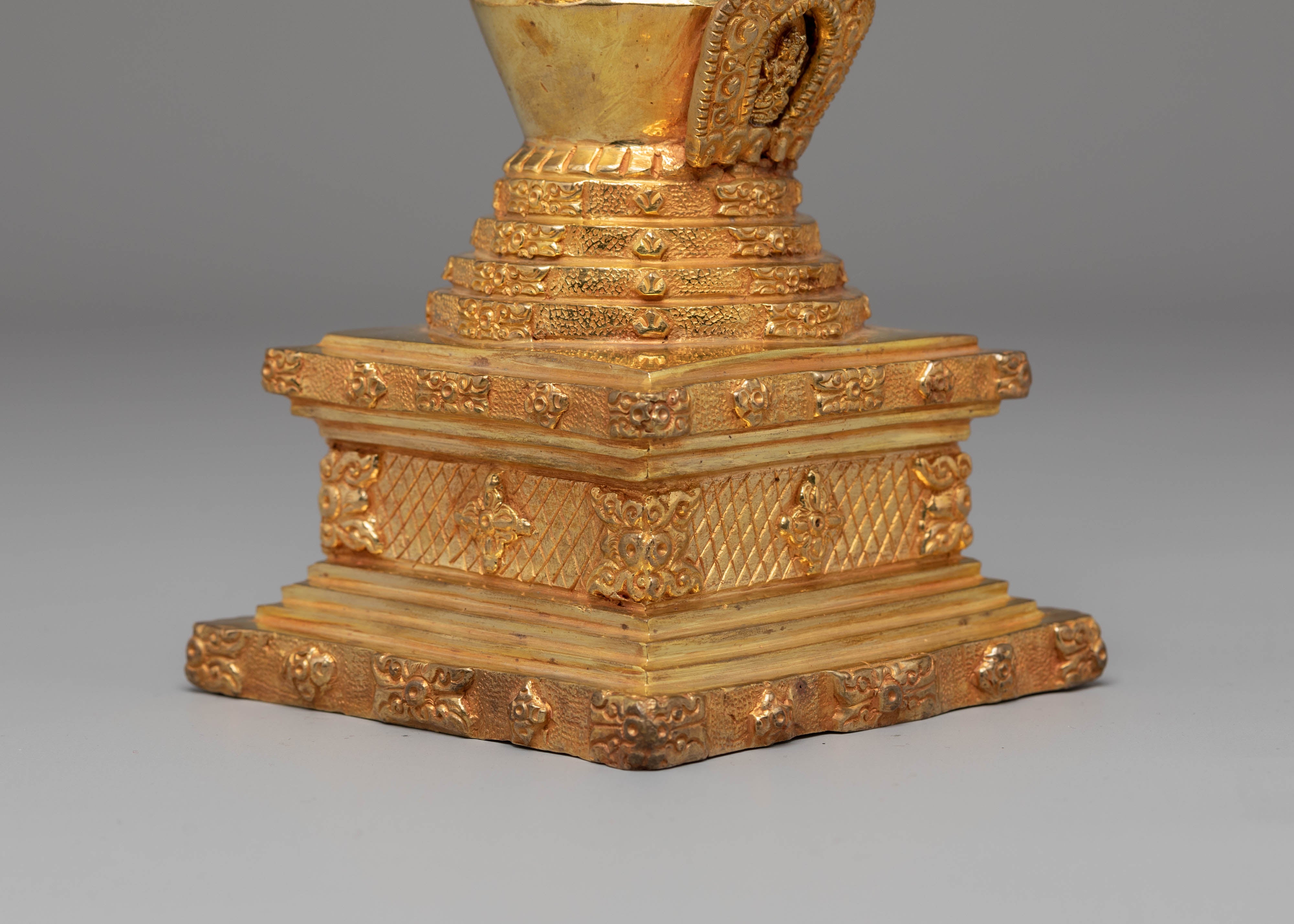 Handmade Ritual Stupa Shrine Piece | Buddhist Stupa Art