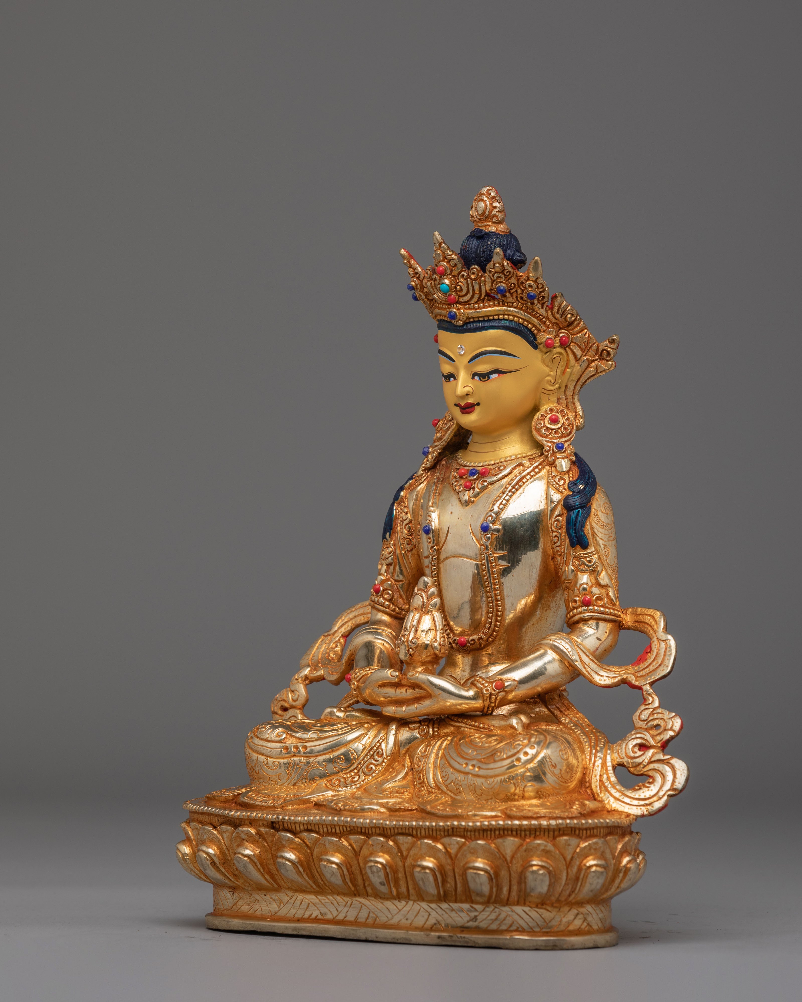 Amitayus Buddha Deity Sculpture | Symbolizing Longevity and Wisdom
