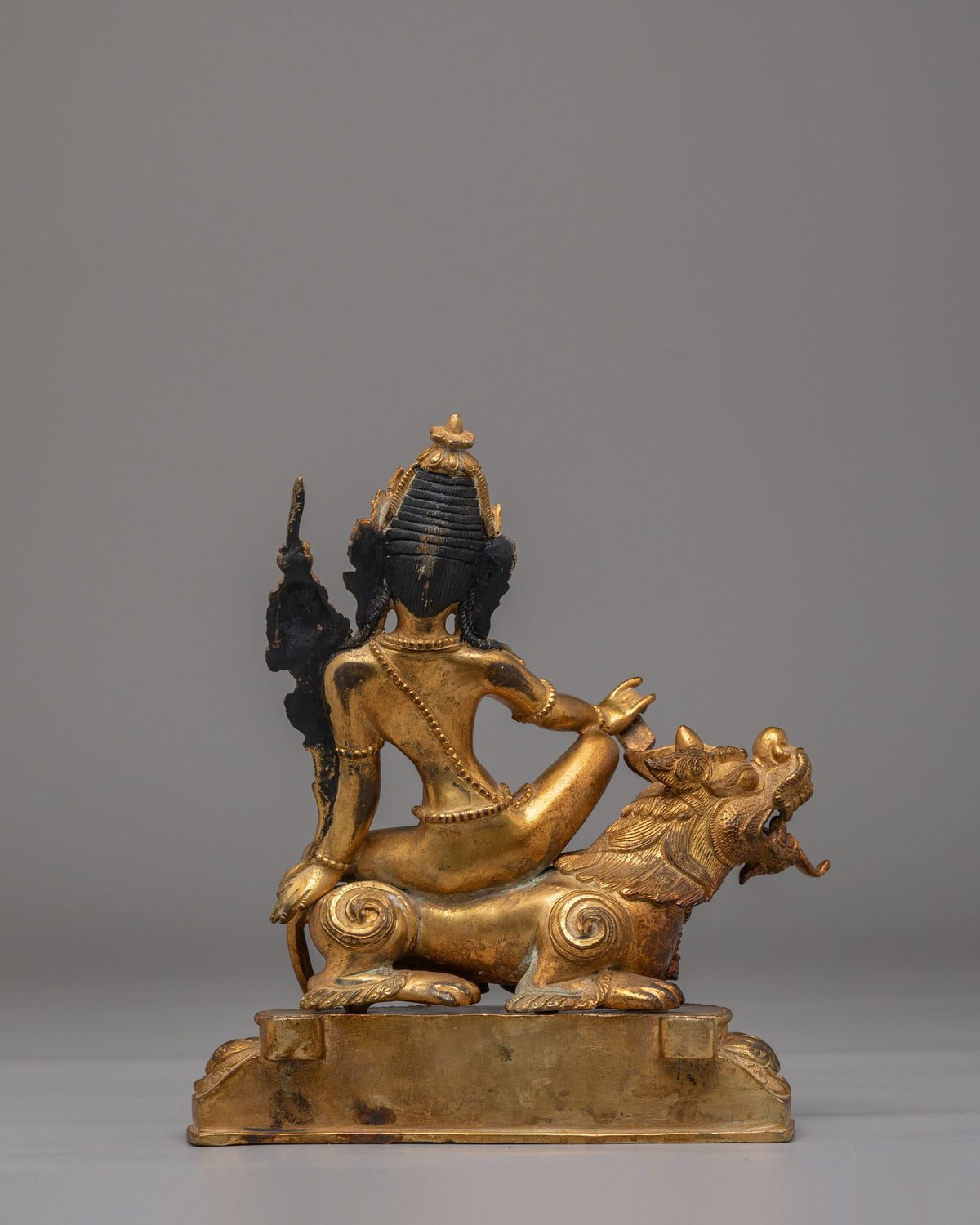 30 years Old Simhanada Manjushri Statue | Lion's Roar of Wisdom