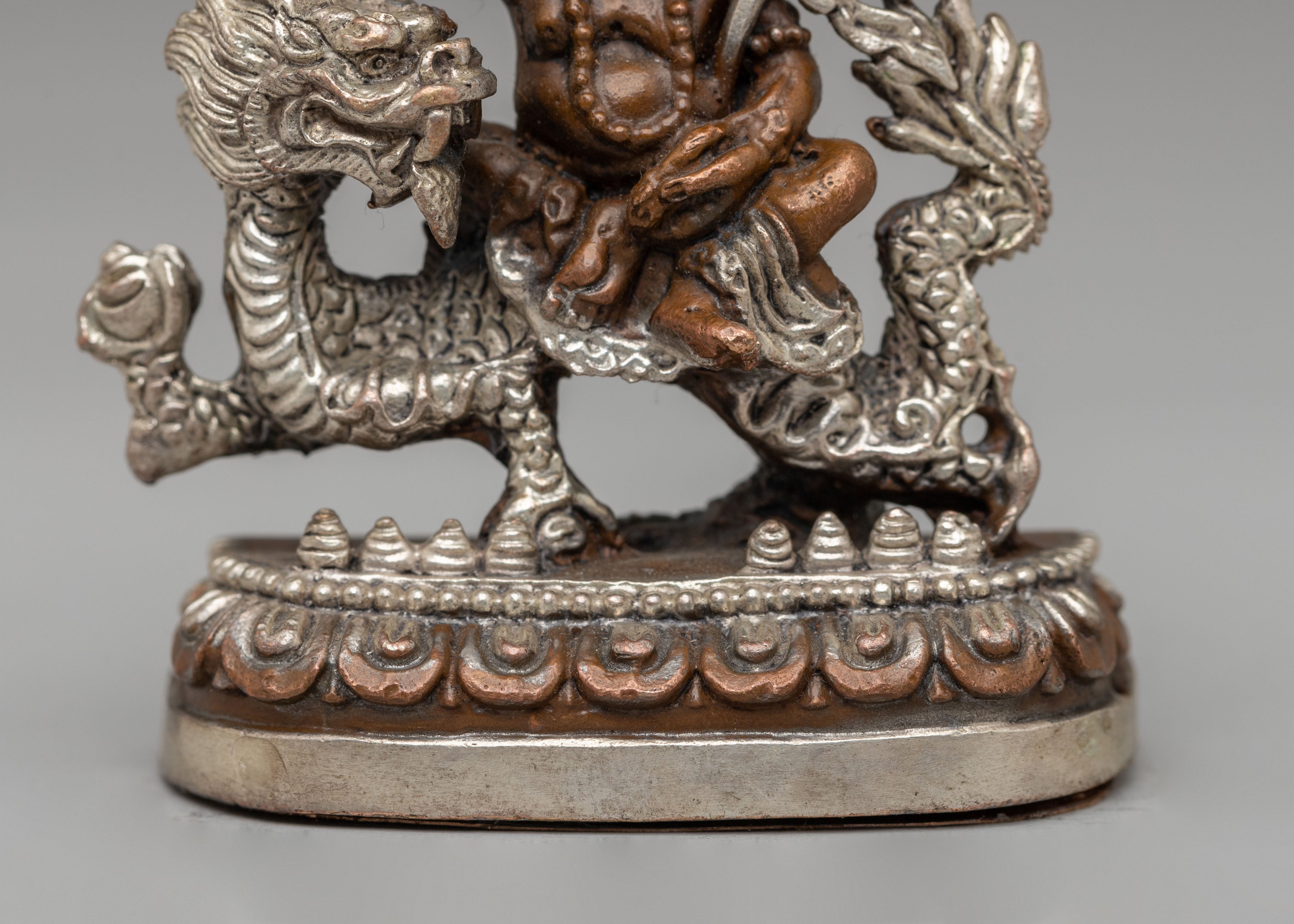 White Dzambhala Deity Statue | Buddhist Wealth God Sculpture