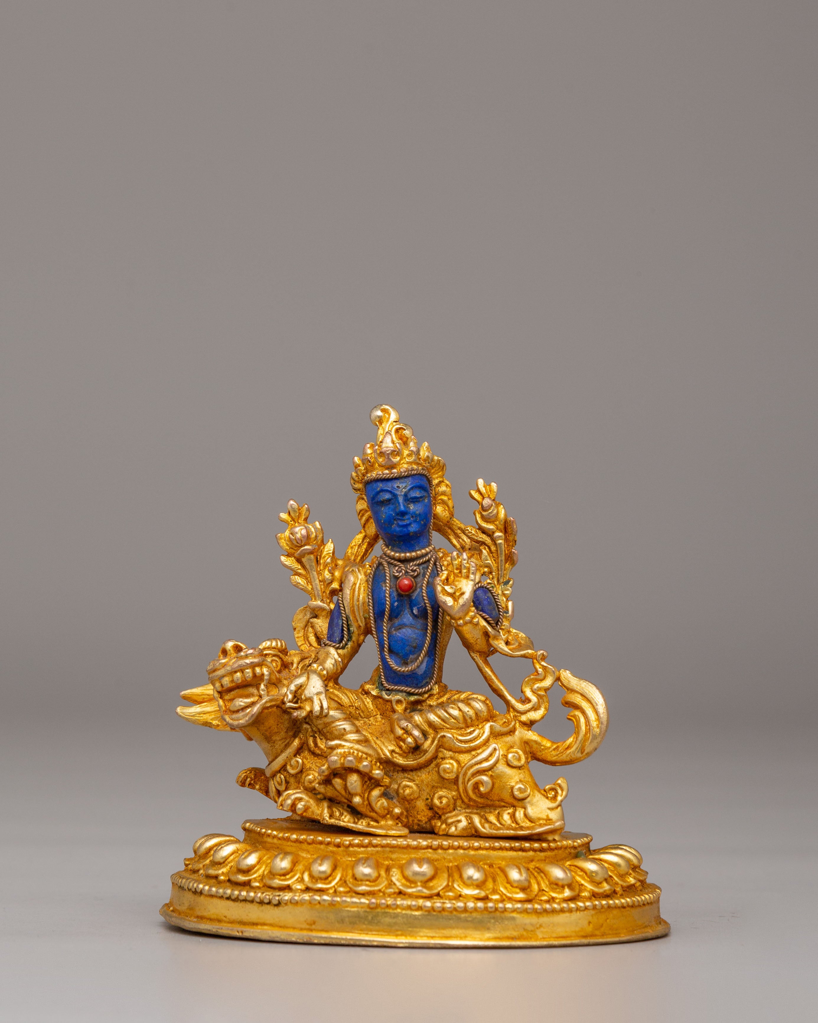 Sacred Simhanada Statue | Lion's Roar Symbol