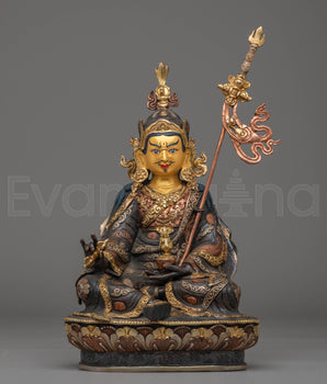 Guru Rinpoche Copper Handmade Sculpture 