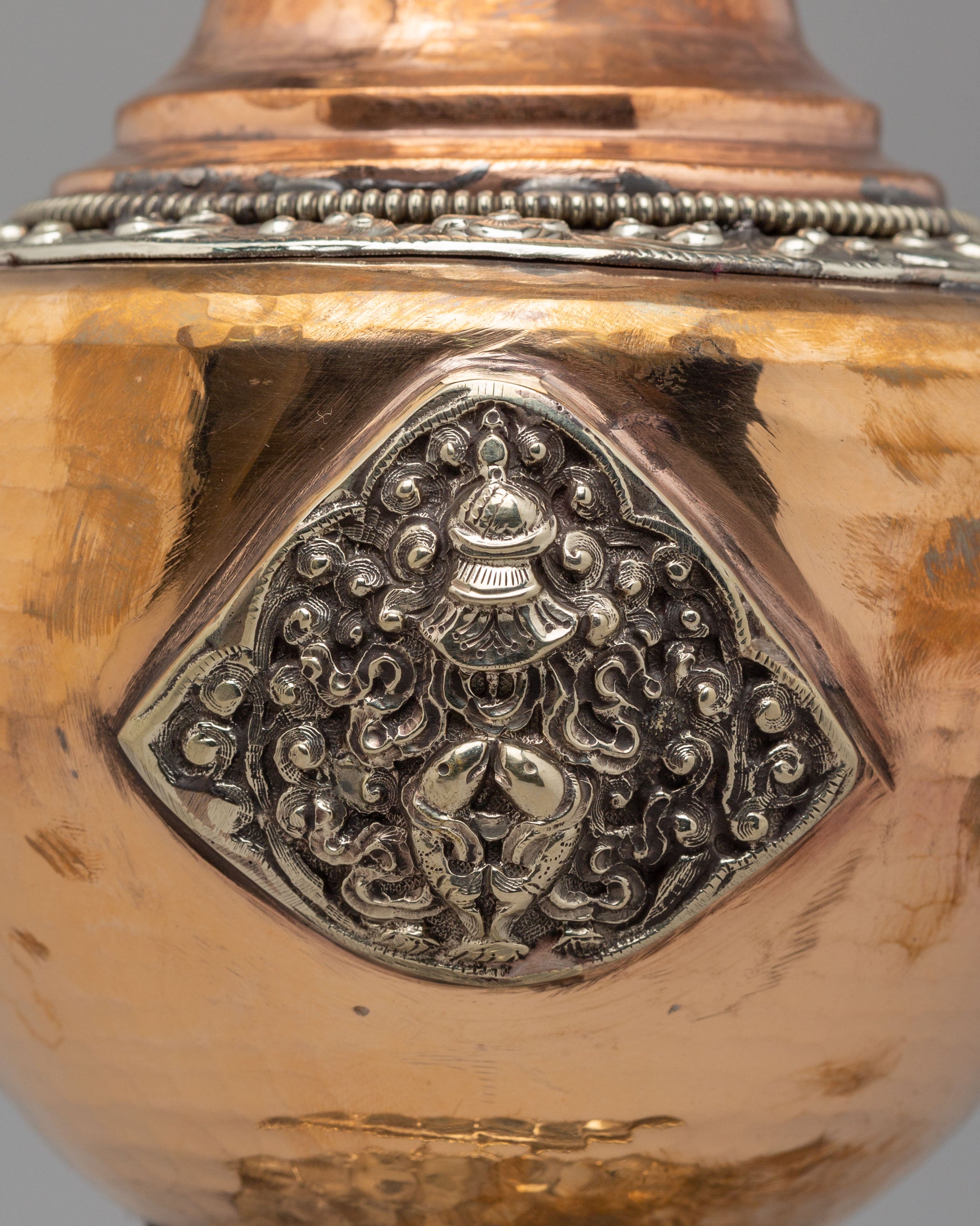 Sacred Flower Vase | Copper Floral Vessel for Altar & Meditation