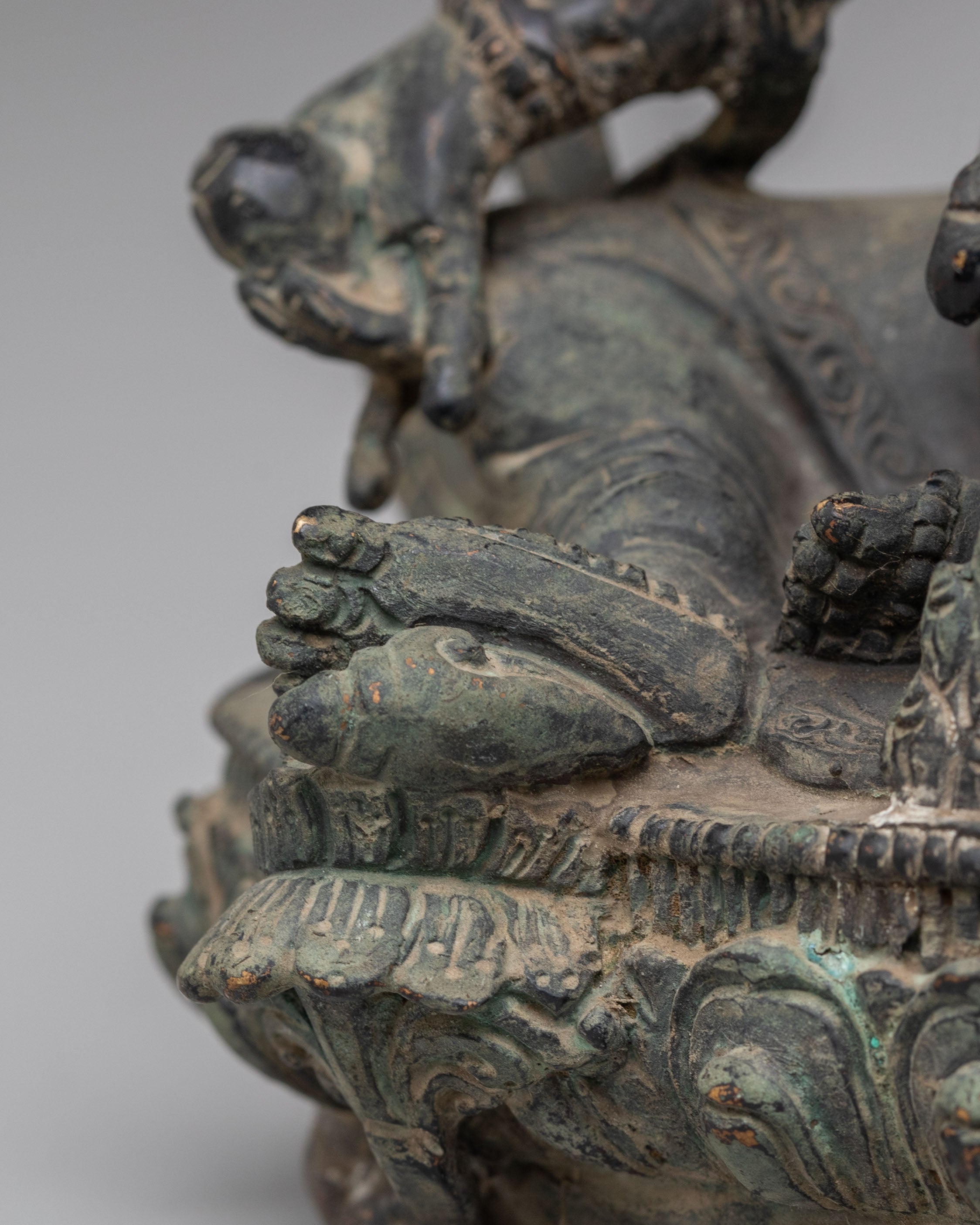 Handcrafted Himalayan Dzambhala Statue | Traditional Buddhist Art