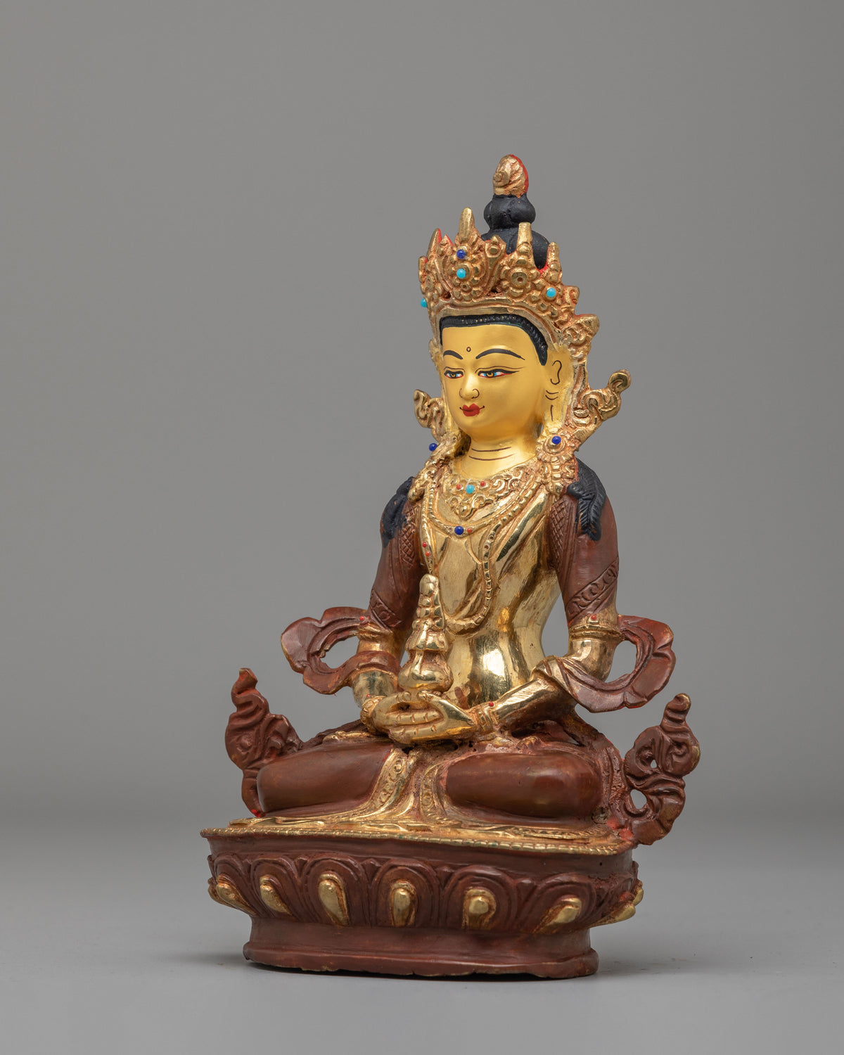 Spiritual Amitayus Sculpture | Divine Deity of Longevity