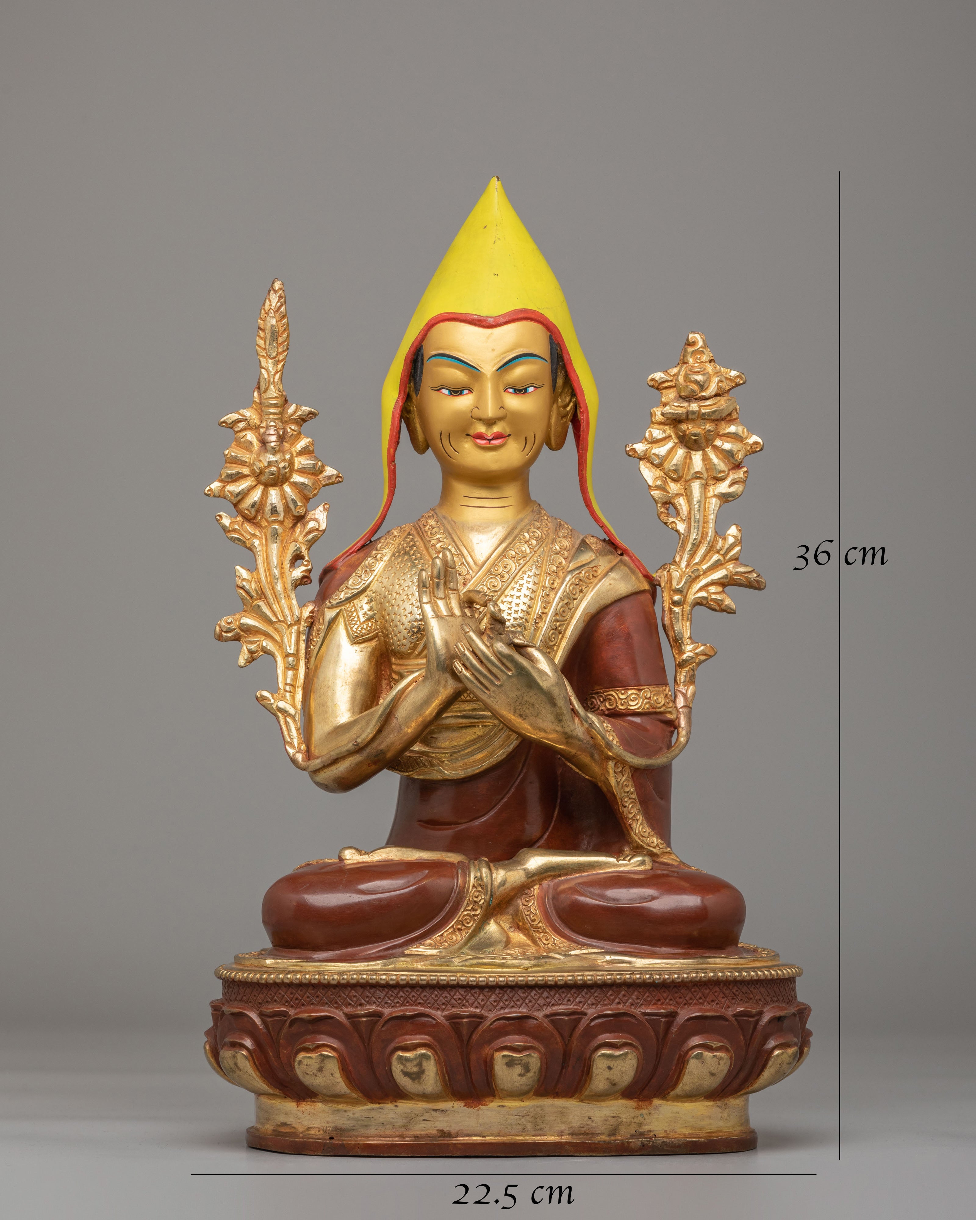 Sacred Tsongkhapa Set Statue | Spiritual Practice and Devotion