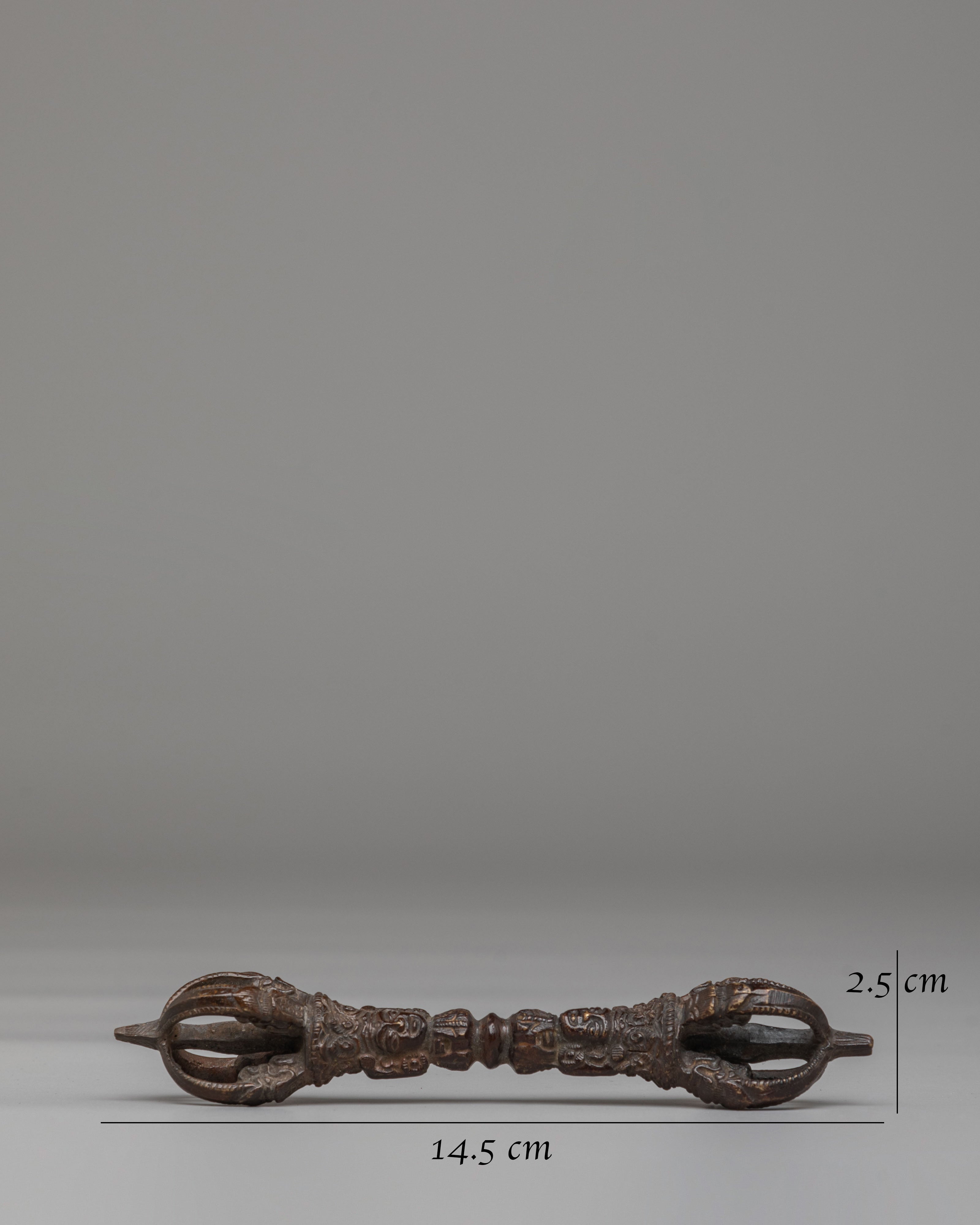 Traditional Tibetan Ceremonial Vajra | Handcrafted Brass Dorje