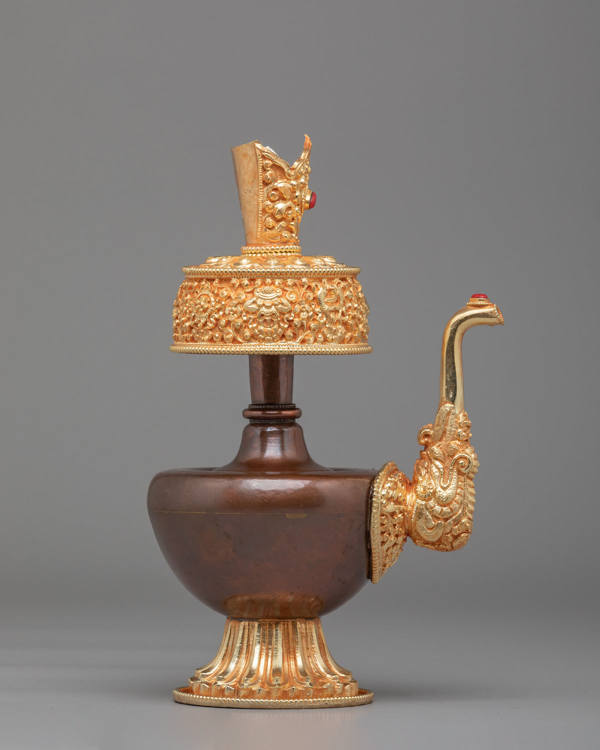 Handcrafted Tibetan Bhumba Offering Set | Ritual Water Vessels for Sacred Offerings