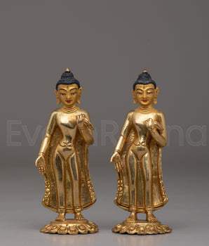 Handmade Dipankara Buddha Copper Statue