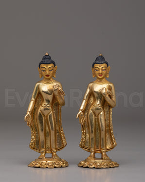 Handmade Dipankara Buddha Copper Statue